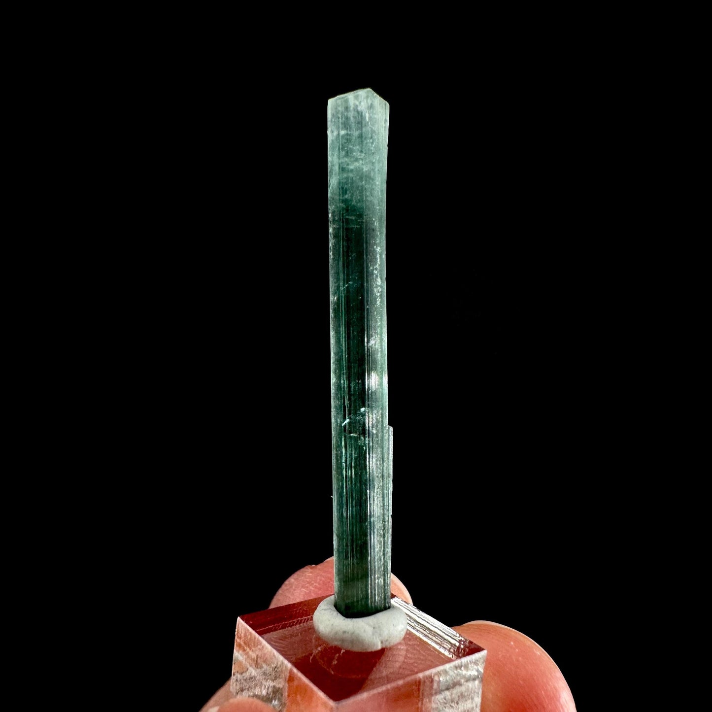 Indicolite Tourmaline Crystal | Natural Blue-Green Mineral Specimen from Pakistan