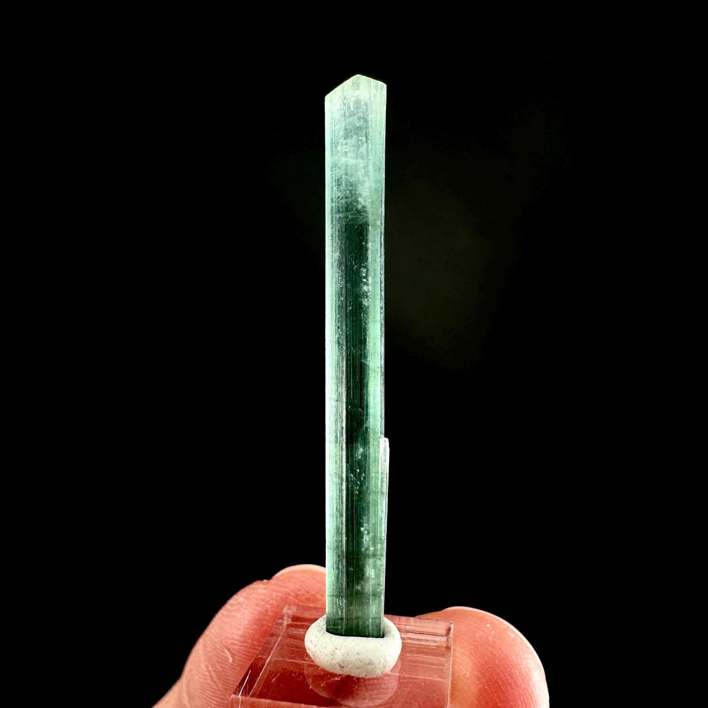Indicolite Tourmaline Crystal | Natural Blue-Green Mineral Specimen from Pakistan