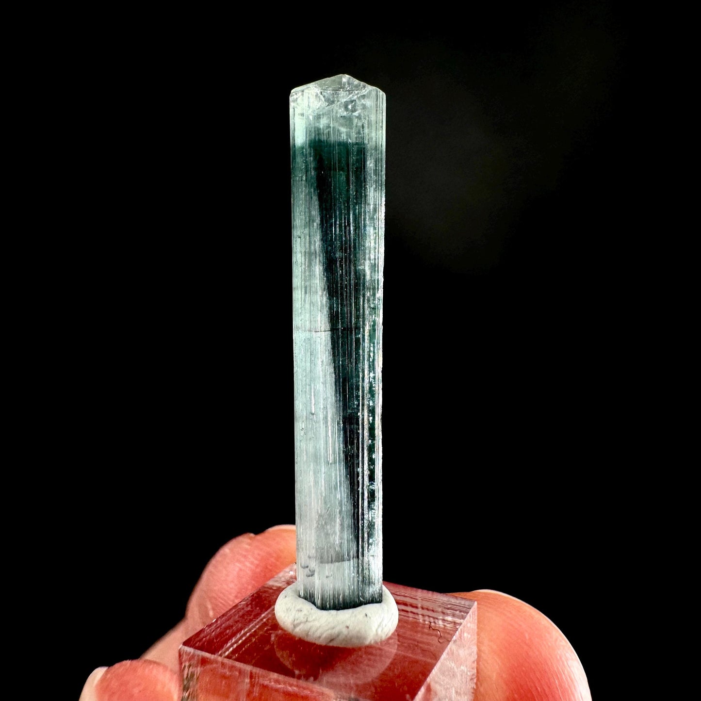 Indicolite Tourmaline Crystal | Natural Blue-Green Mineral Specimen from Pakistan