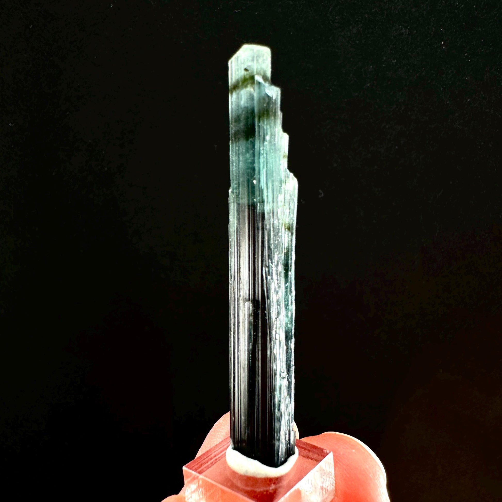 Indicolite Tourmaline Crystal | Natural Blue-Green Mineral Specimen from Pakistan