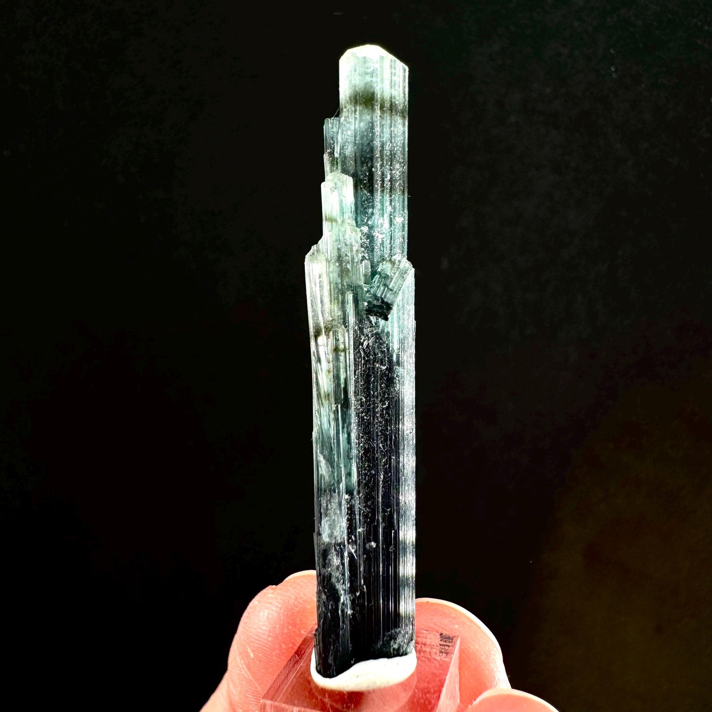 Indicolite Tourmaline Crystal | Natural Blue-Green Mineral Specimen from Pakistan