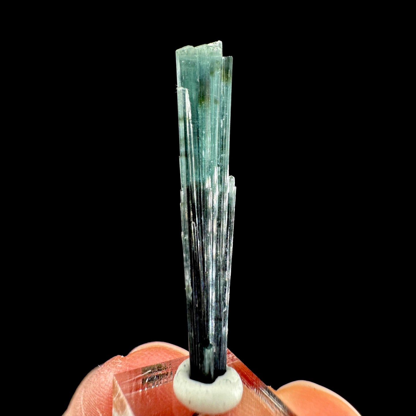 Indicolite Tourmaline Crystal | Natural Blue-Green Mineral Specimen from Pakistan
