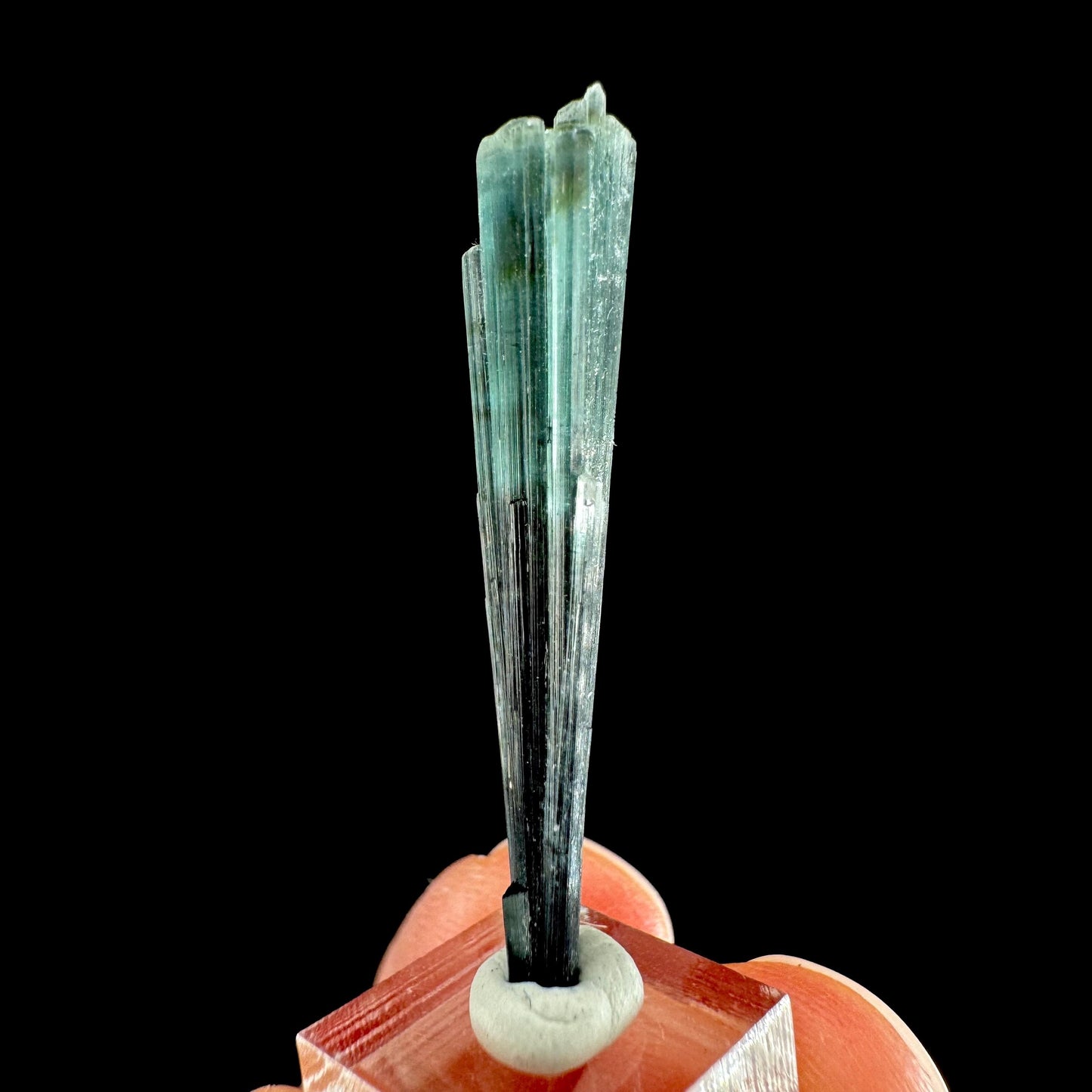 Indicolite Tourmaline Crystal | Natural Blue-Green Mineral Specimen from Pakistan