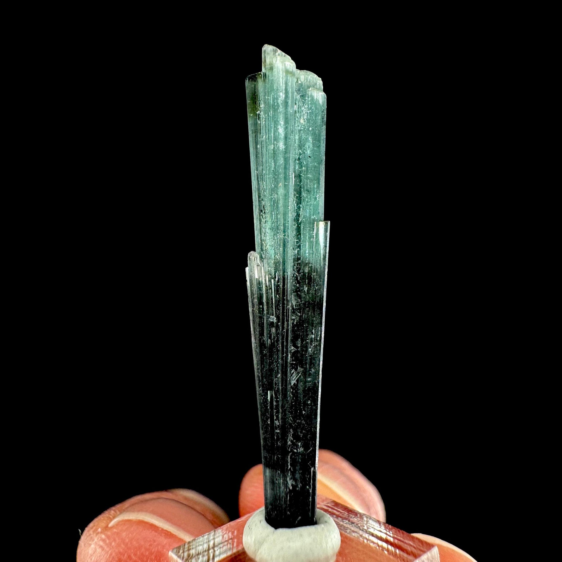 Indicolite Tourmaline Crystal | Natural Blue-Green Mineral Specimen from Pakistan