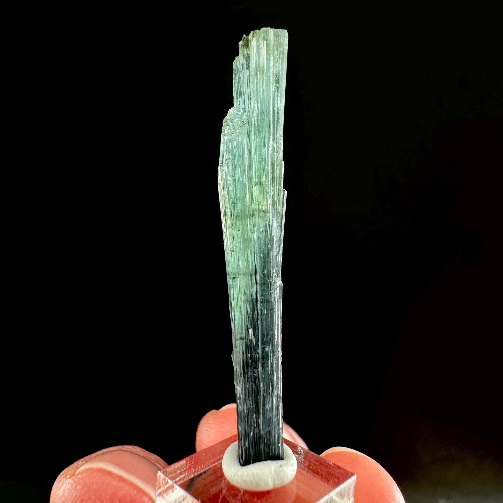Indicolite Tourmaline Crystal | Natural Blue-Green Mineral Specimen from Pakistan