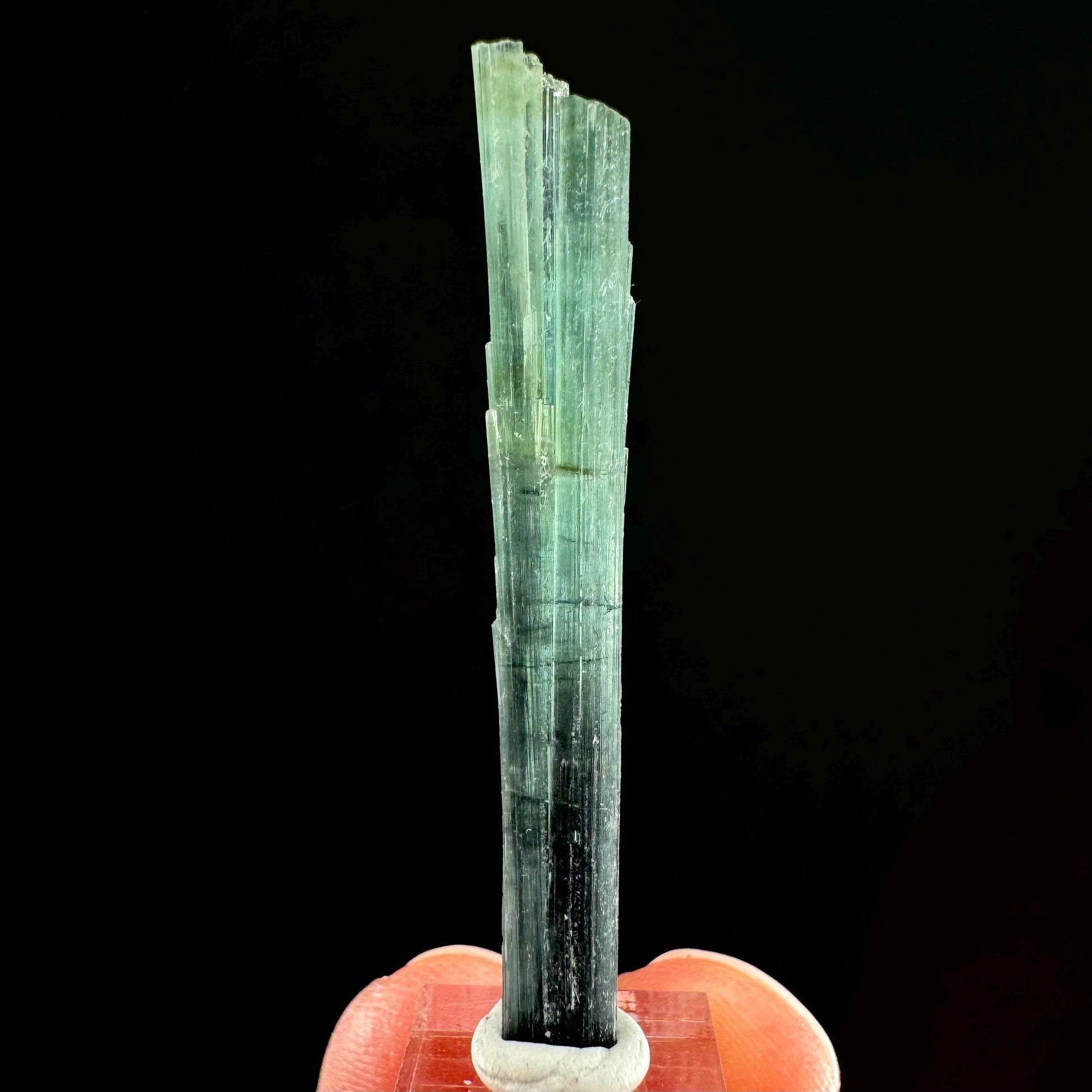 Indicolite Tourmaline Crystal | Natural Blue-Green Mineral Specimen from Pakistan