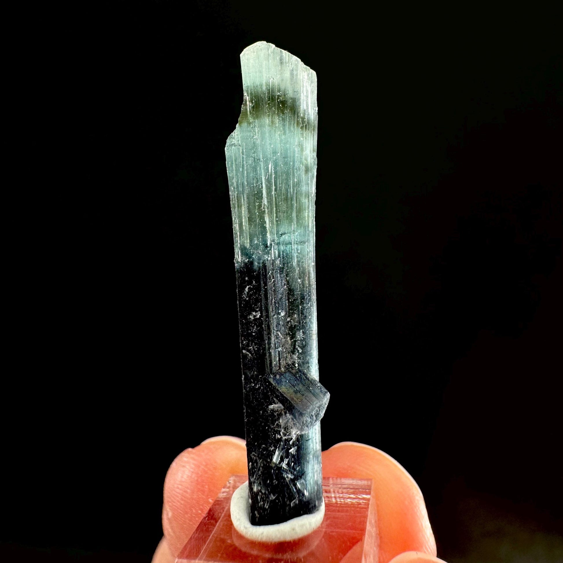 Indicolite Tourmaline Crystal | Natural Blue-Green Mineral Specimen from Pakistan