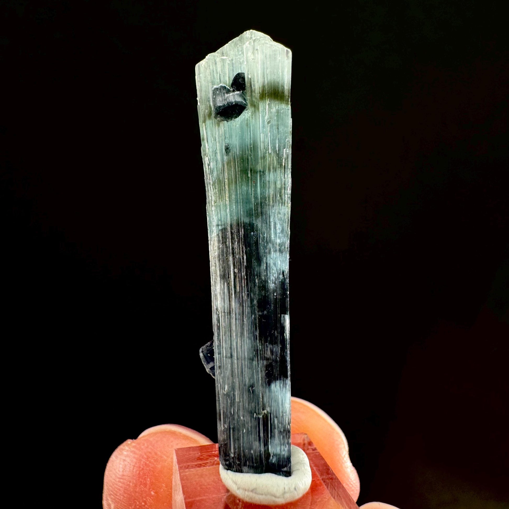 Indicolite Tourmaline Crystal | Natural Blue-Green Mineral Specimen from Pakistan