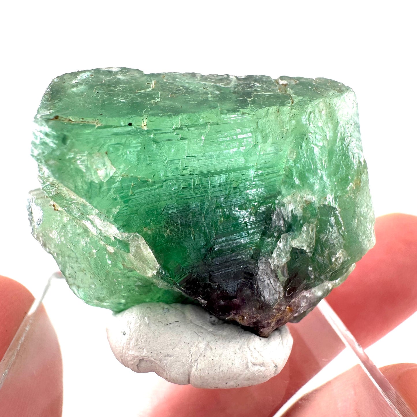 Okorusu Fluorite | green crystal cluster, mineral specimen from Namibia
