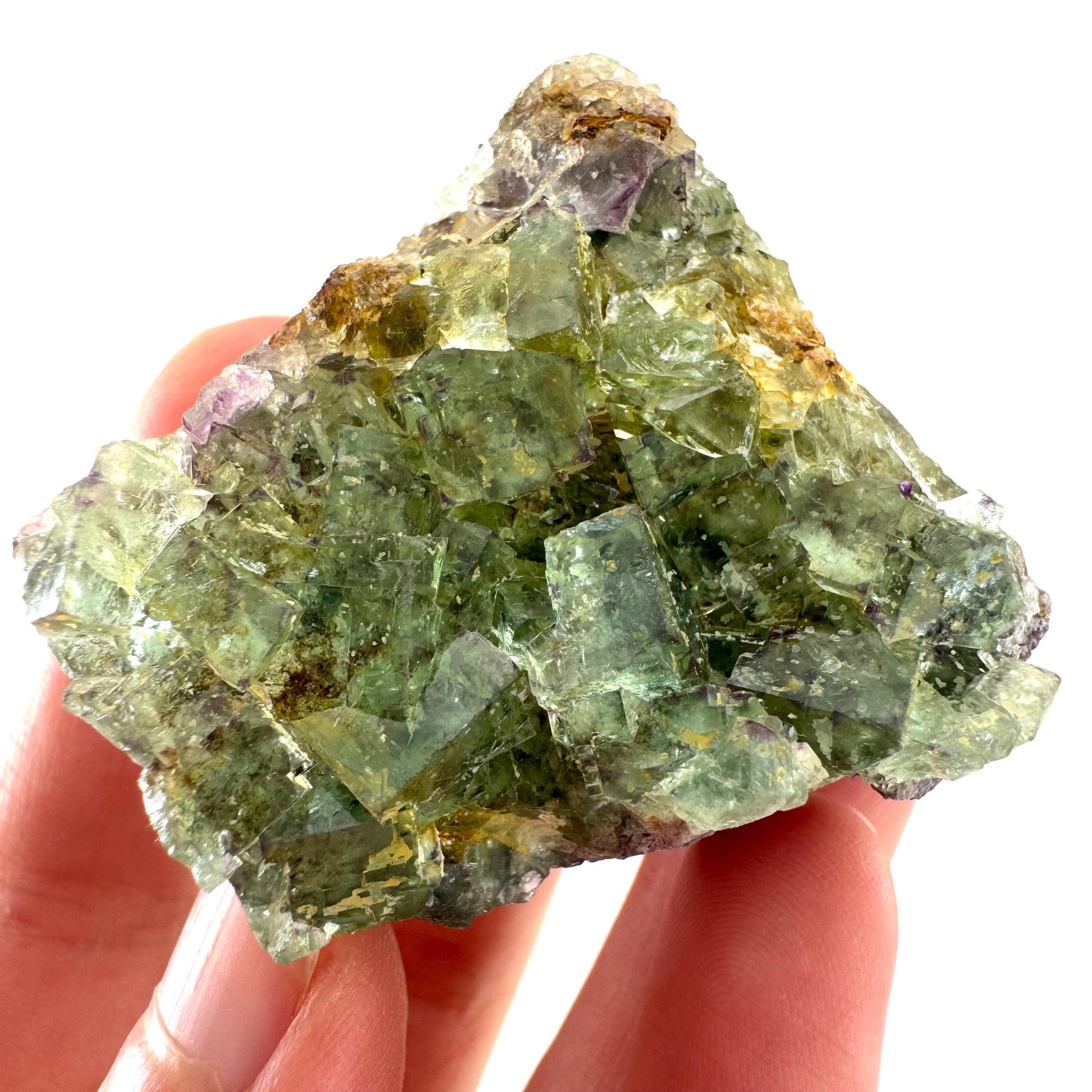 Okorusu Fluorite | green crystal cluster, mineral specimen from Namibia