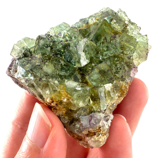 Okorusu Fluorite | green crystal cluster, mineral specimen from Namibia