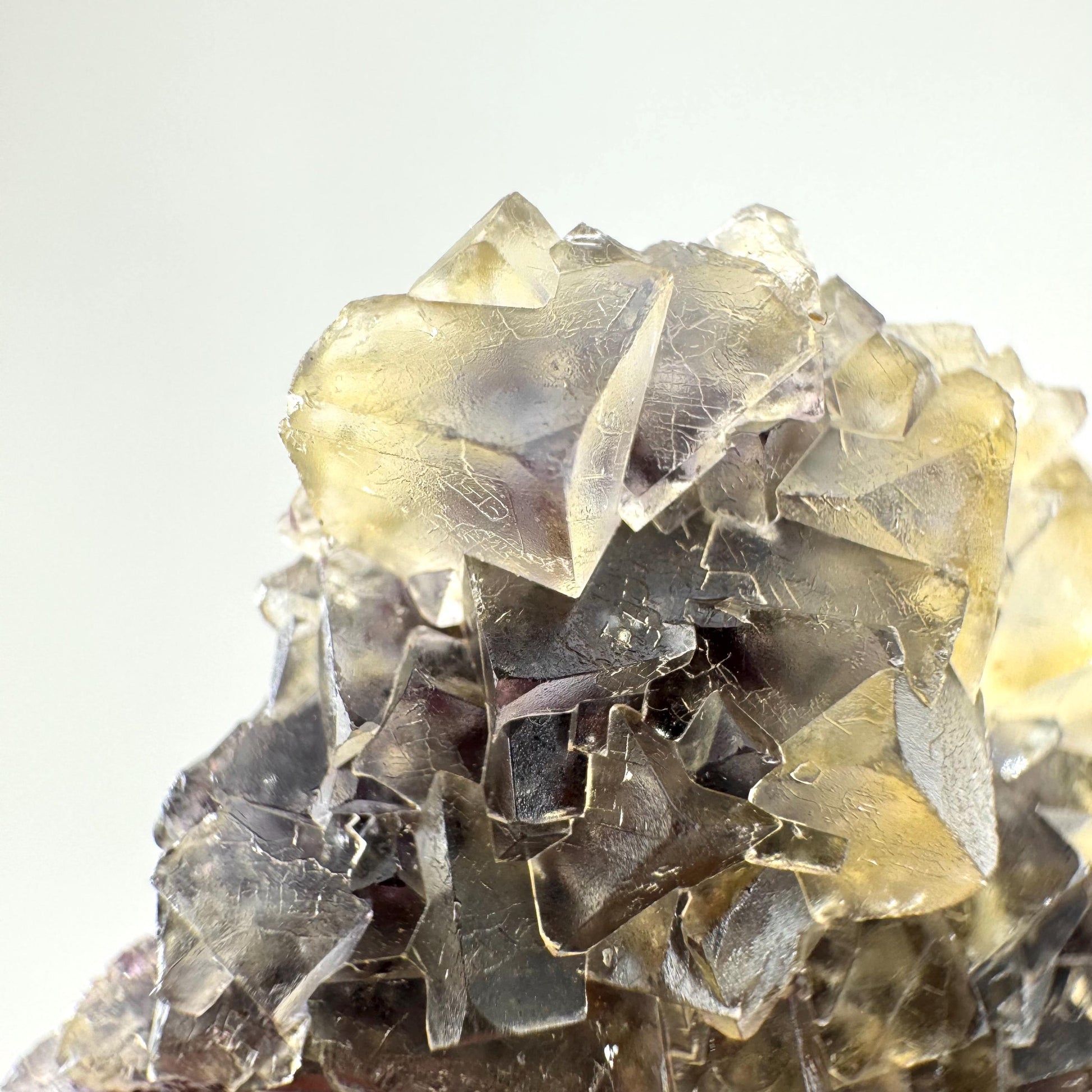 Okorusu Fluorite | “Honey Pocket” yellow crystal cluster, mineral specimen from Namibia