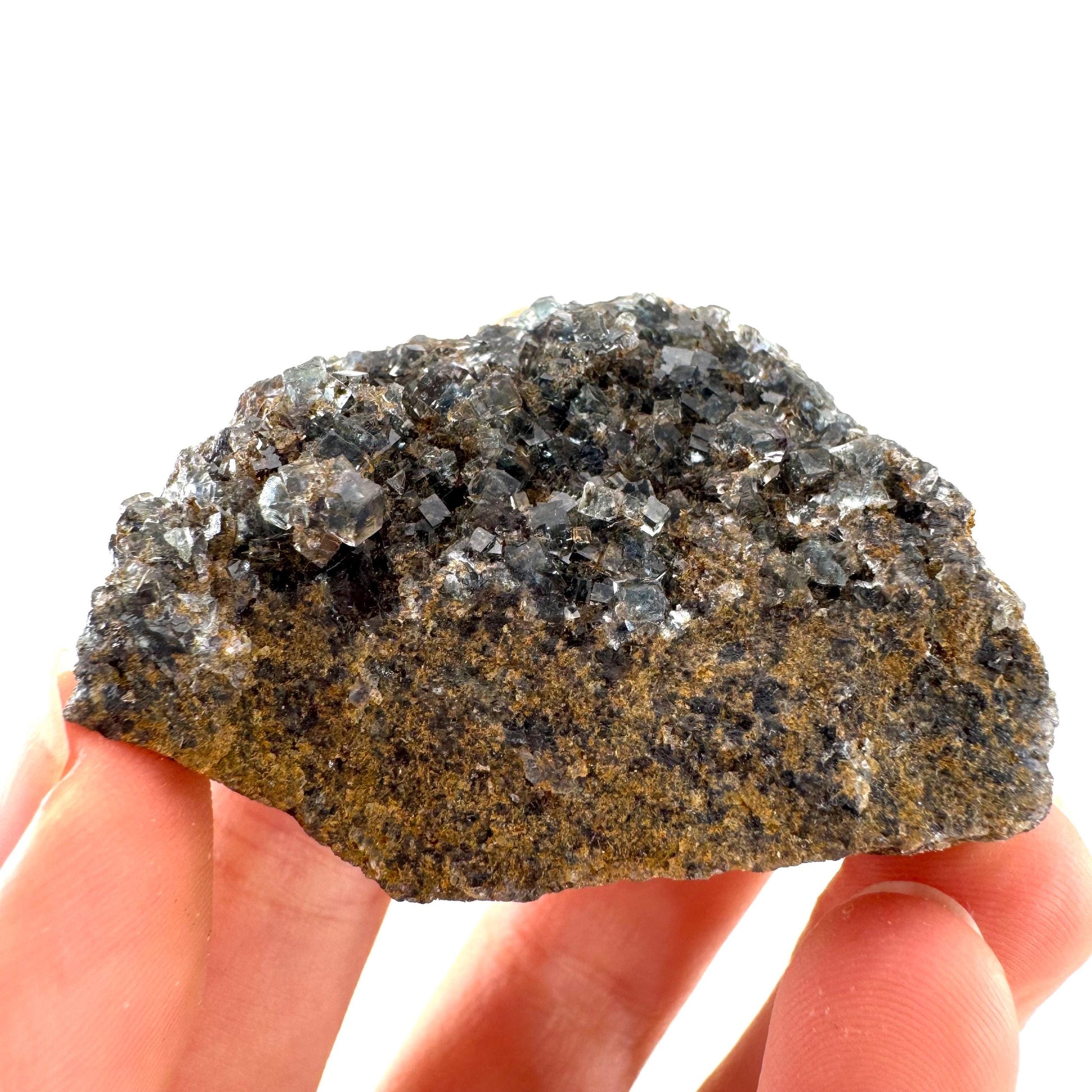 Okorusu Fluorite | blue crystal cluster, mineral specimen from Namibia