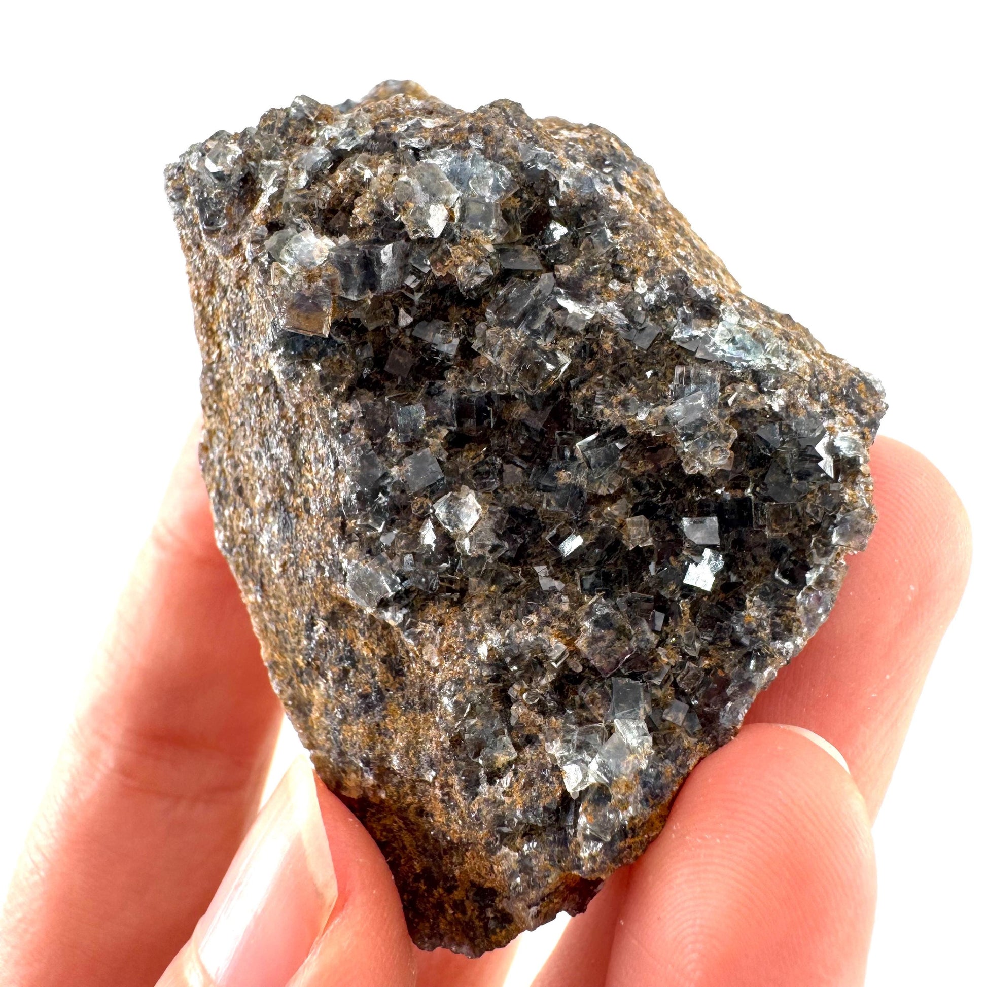 Okorusu Fluorite | blue crystal cluster, mineral specimen from Namibia