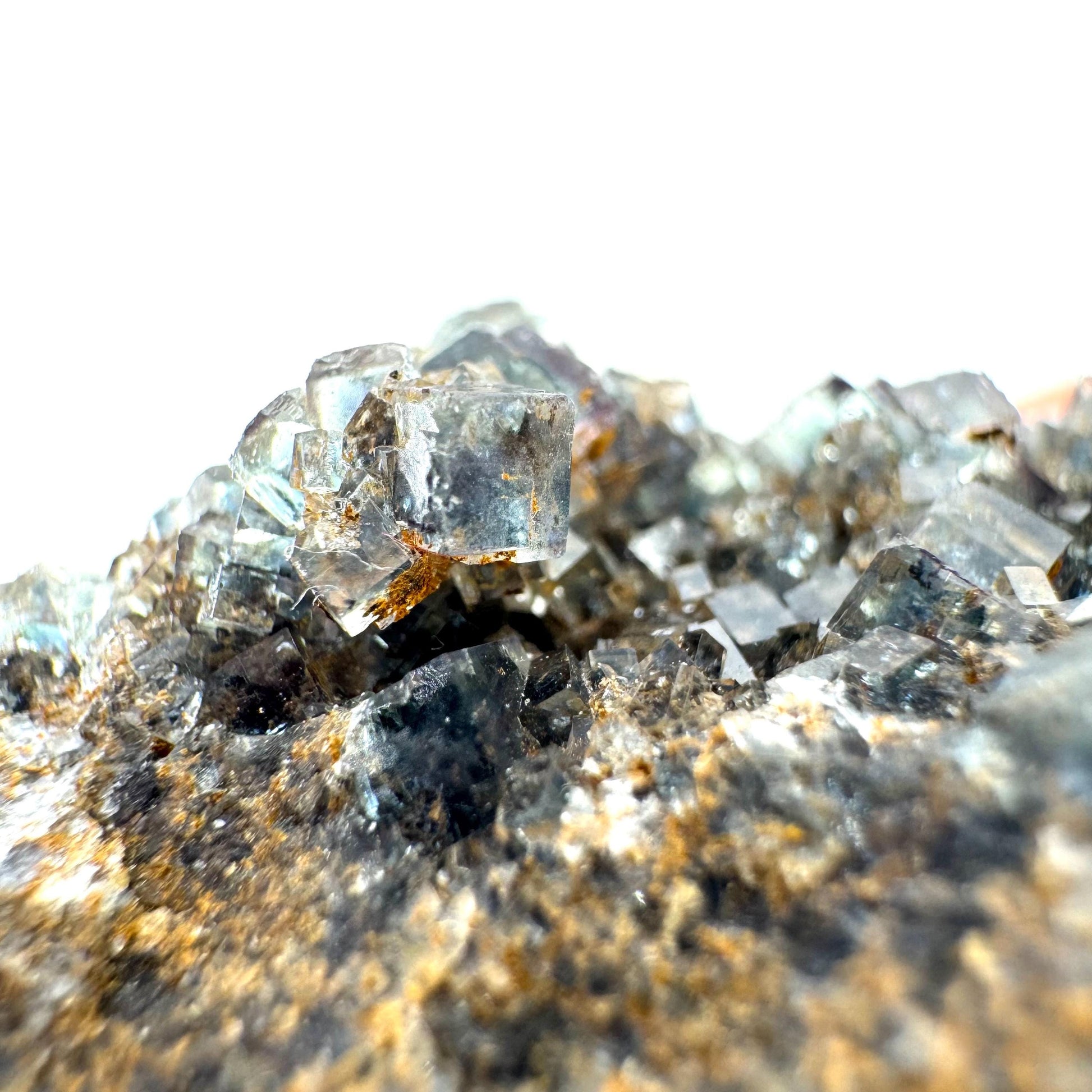 Okorusu Fluorite | blue crystal cluster, mineral specimen from Namibia