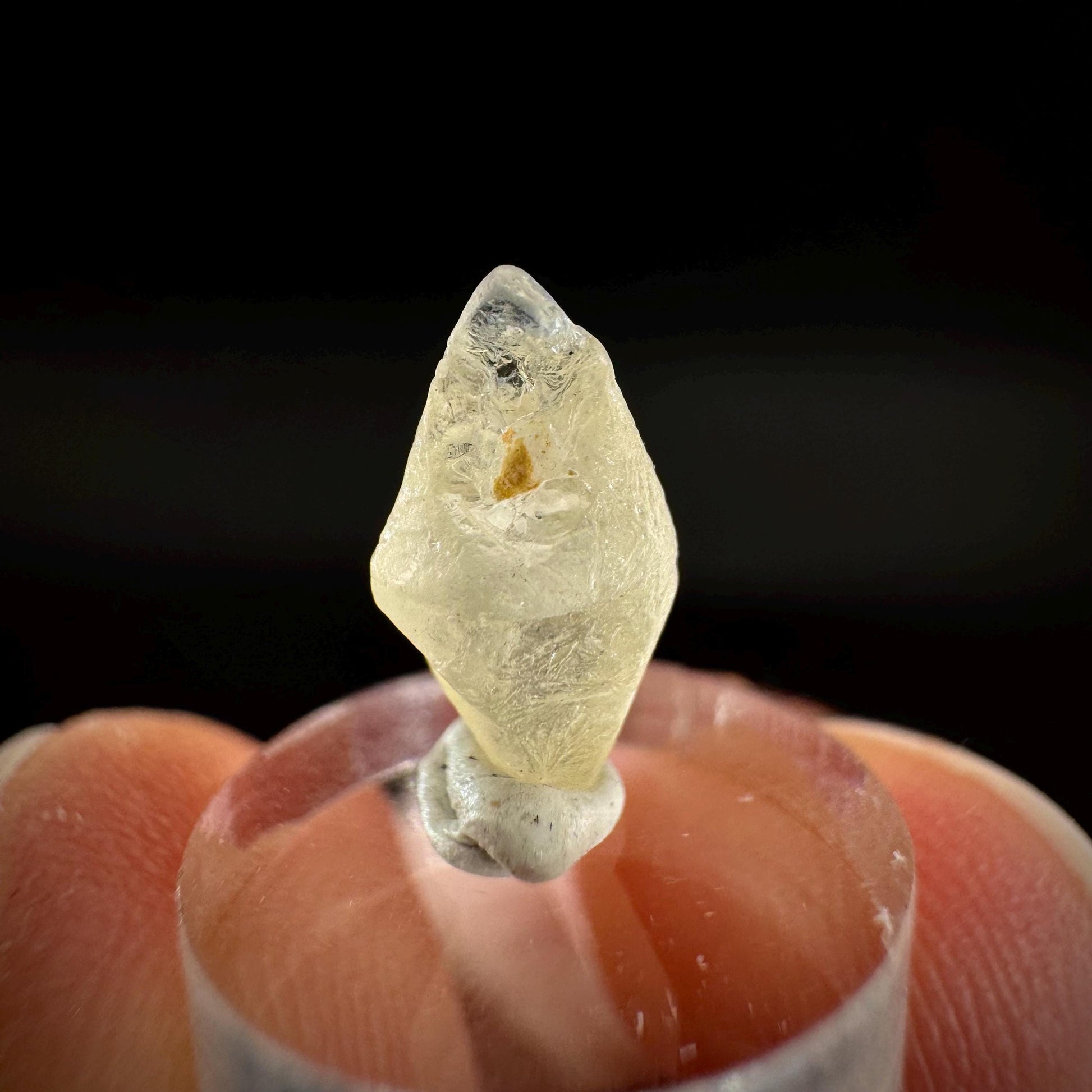 Ceylon Sapphire | natural yellow crystal, uncut raw sapphire, mineral specimen from Sri Lanka