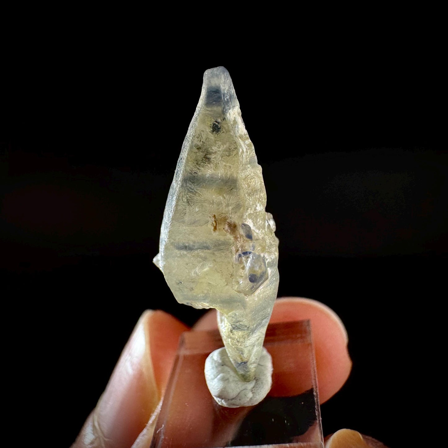 Ceylon Sapphire | natural bi-color blue crystal, uncut raw sapphire, mineral specimen from Sri Lanka