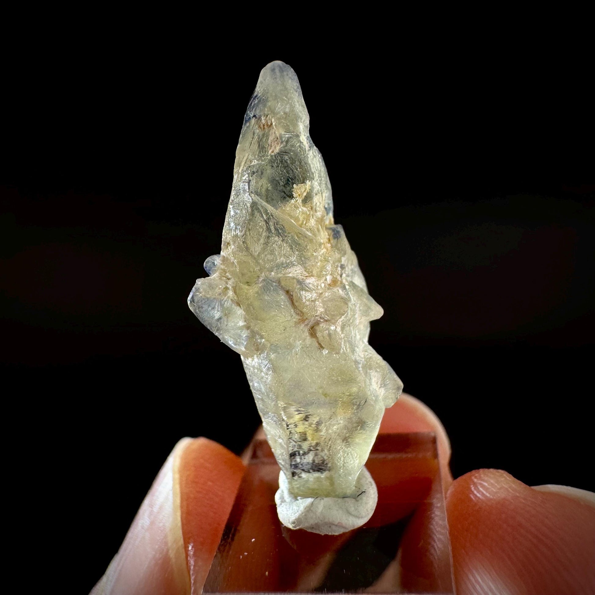 Ceylon Sapphire | natural bi-color blue crystal, uncut raw sapphire, mineral specimen from Sri Lanka