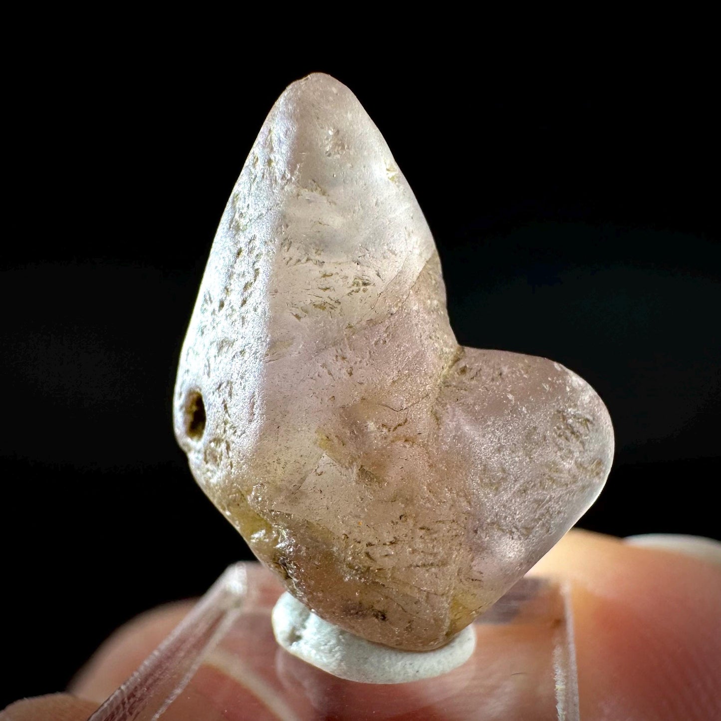Ceylon Sapphire | natural lilac crystal, uncut raw sapphire, mineral specimen from Sri Lanka