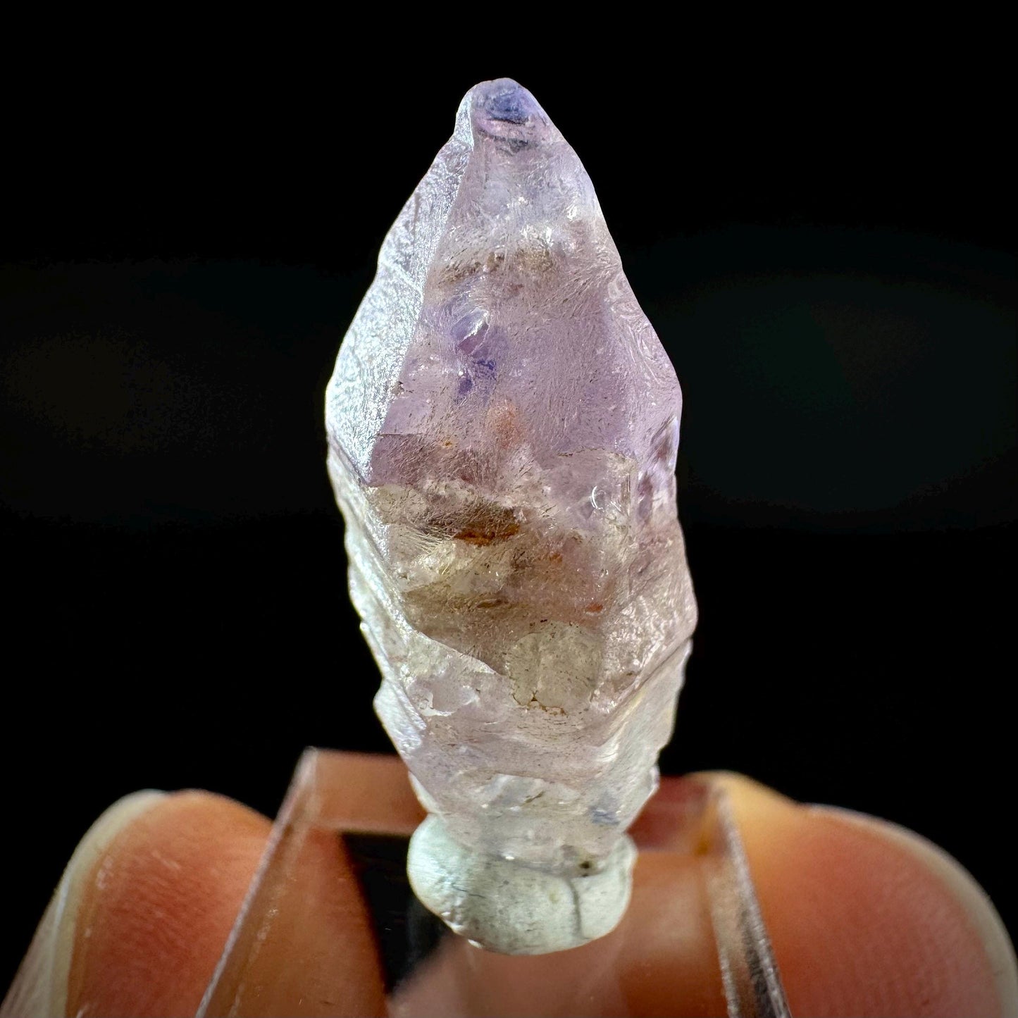 Ceylon Sapphire | natural lilac crystal, uncut raw sapphire, mineral specimen from Sri Lanka