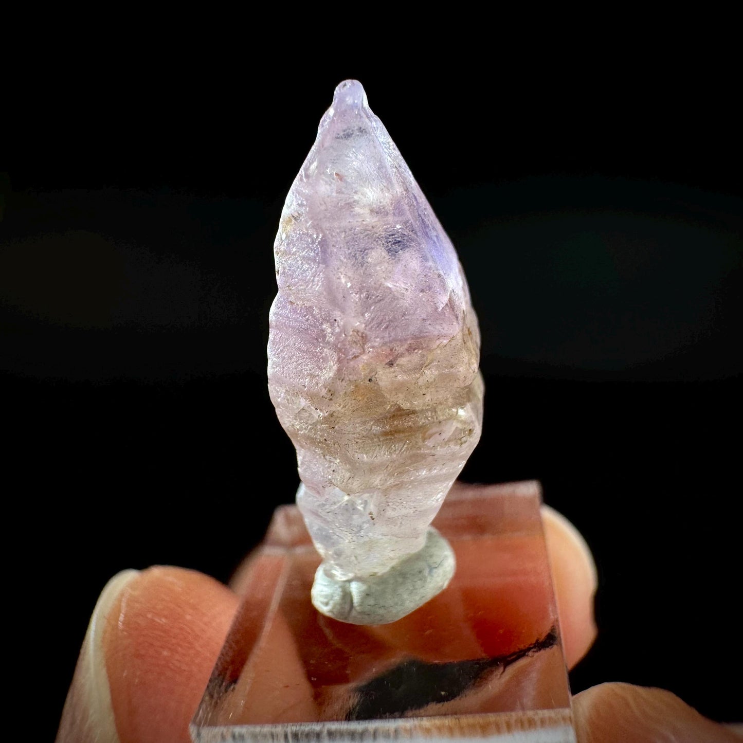 Ceylon Sapphire | natural lilac crystal, uncut raw sapphire, mineral specimen from Sri Lanka