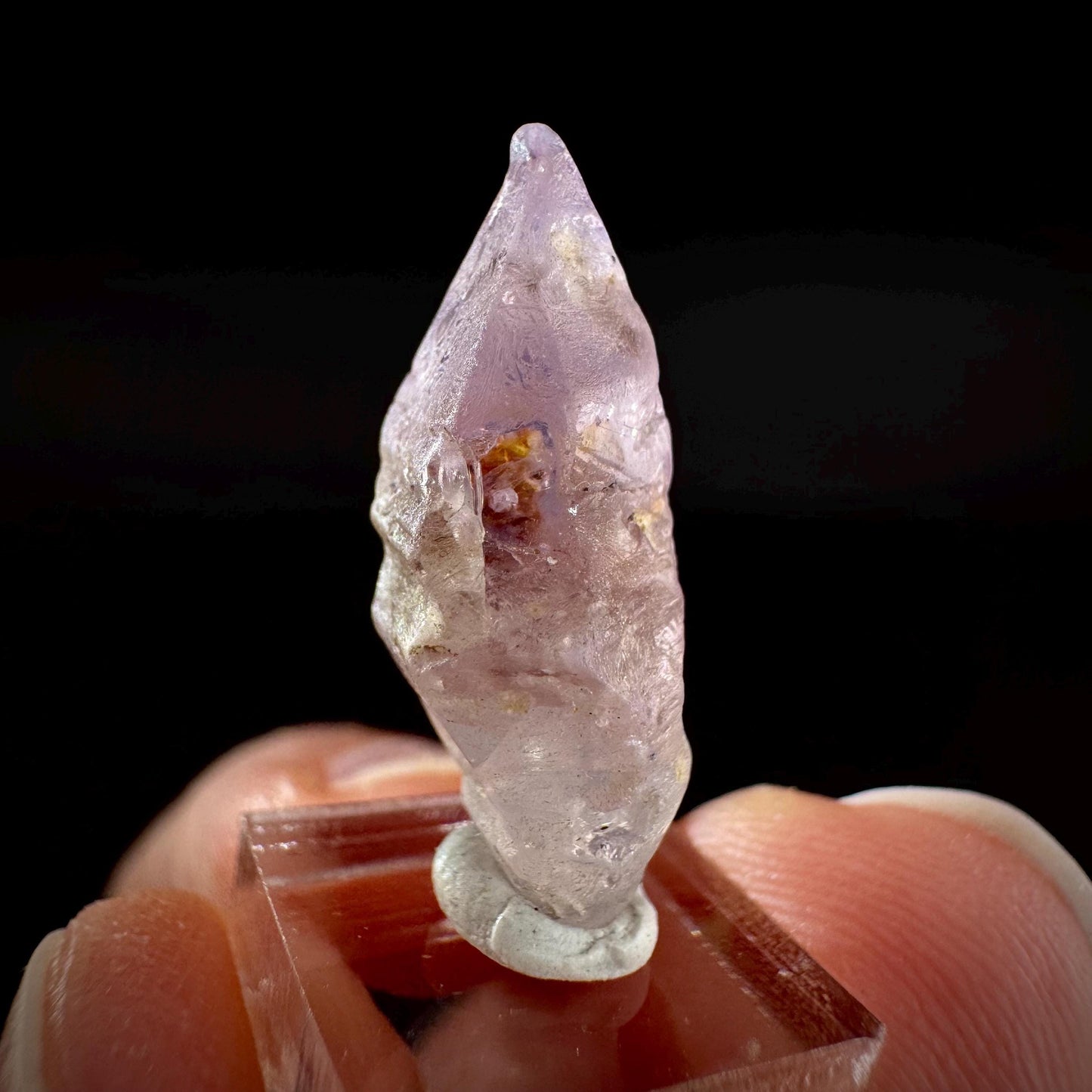 Ceylon Sapphire | natural lilac crystal, uncut raw sapphire, mineral specimen from Sri Lanka