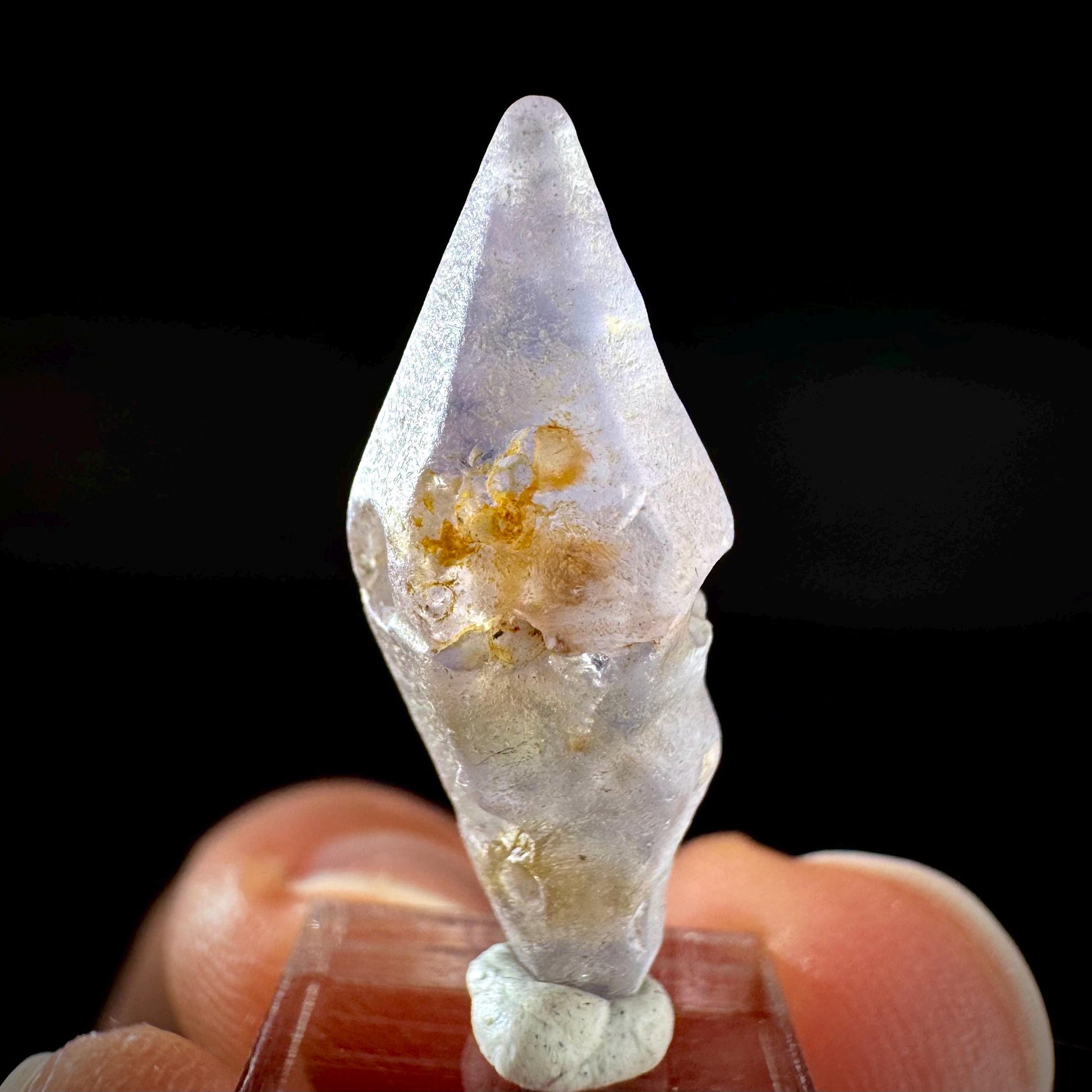 Ceylon Sapphire | natural lilac crystal, uncut raw sapphire, mineral specimen from Sri Lanka