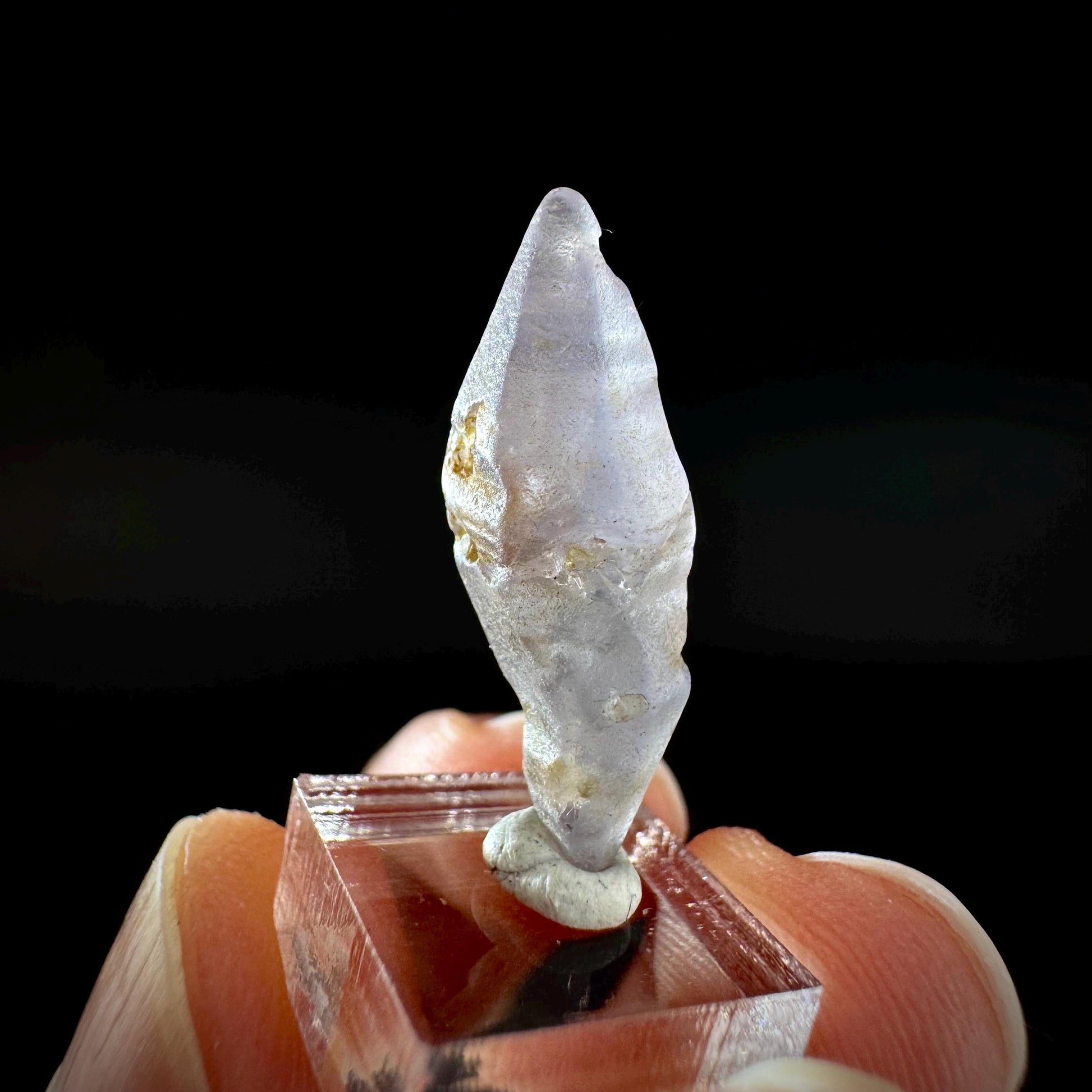Ceylon Sapphire | natural lilac crystal, uncut raw sapphire, mineral specimen from Sri Lanka