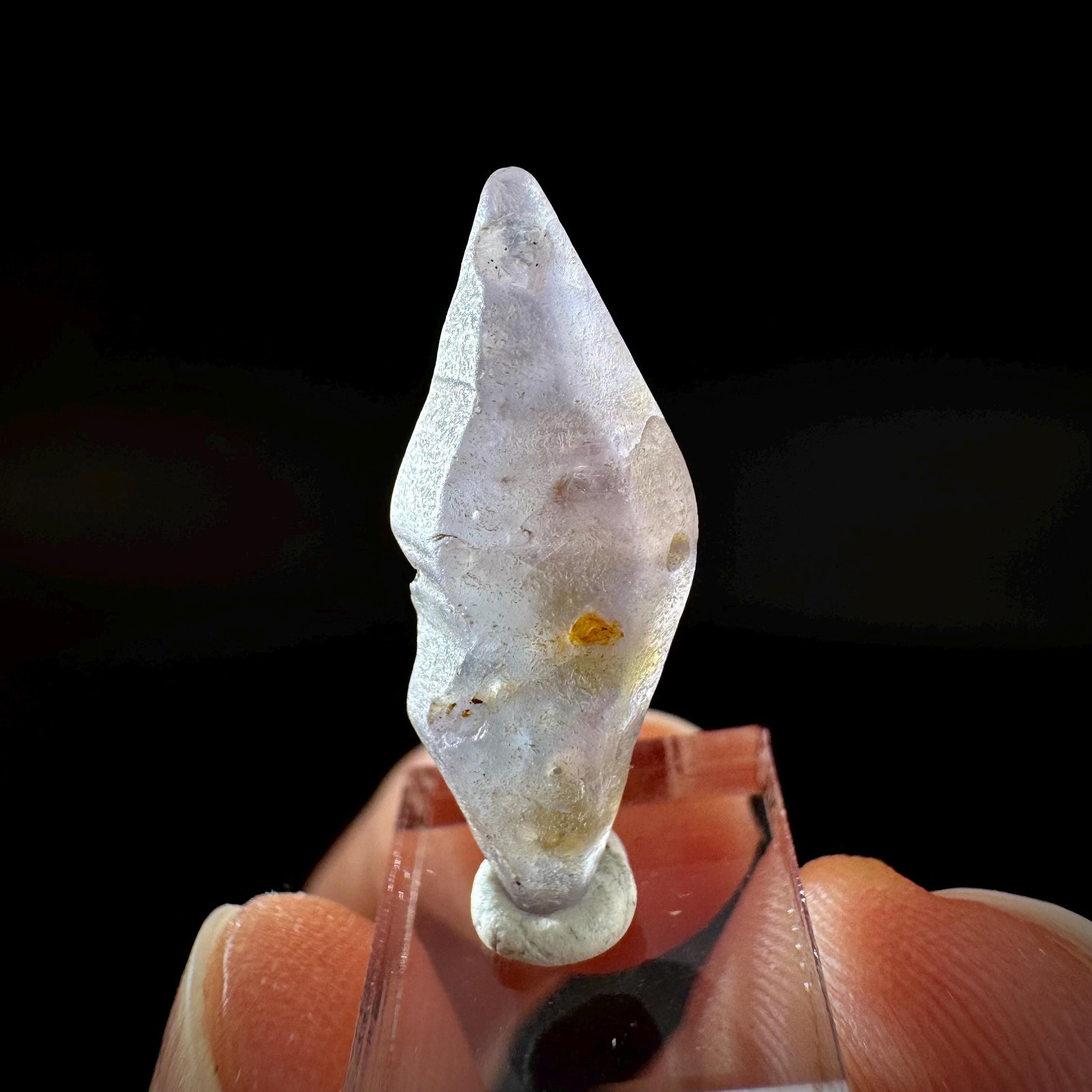 Ceylon Sapphire | natural lilac crystal, uncut raw sapphire, mineral specimen from Sri Lanka