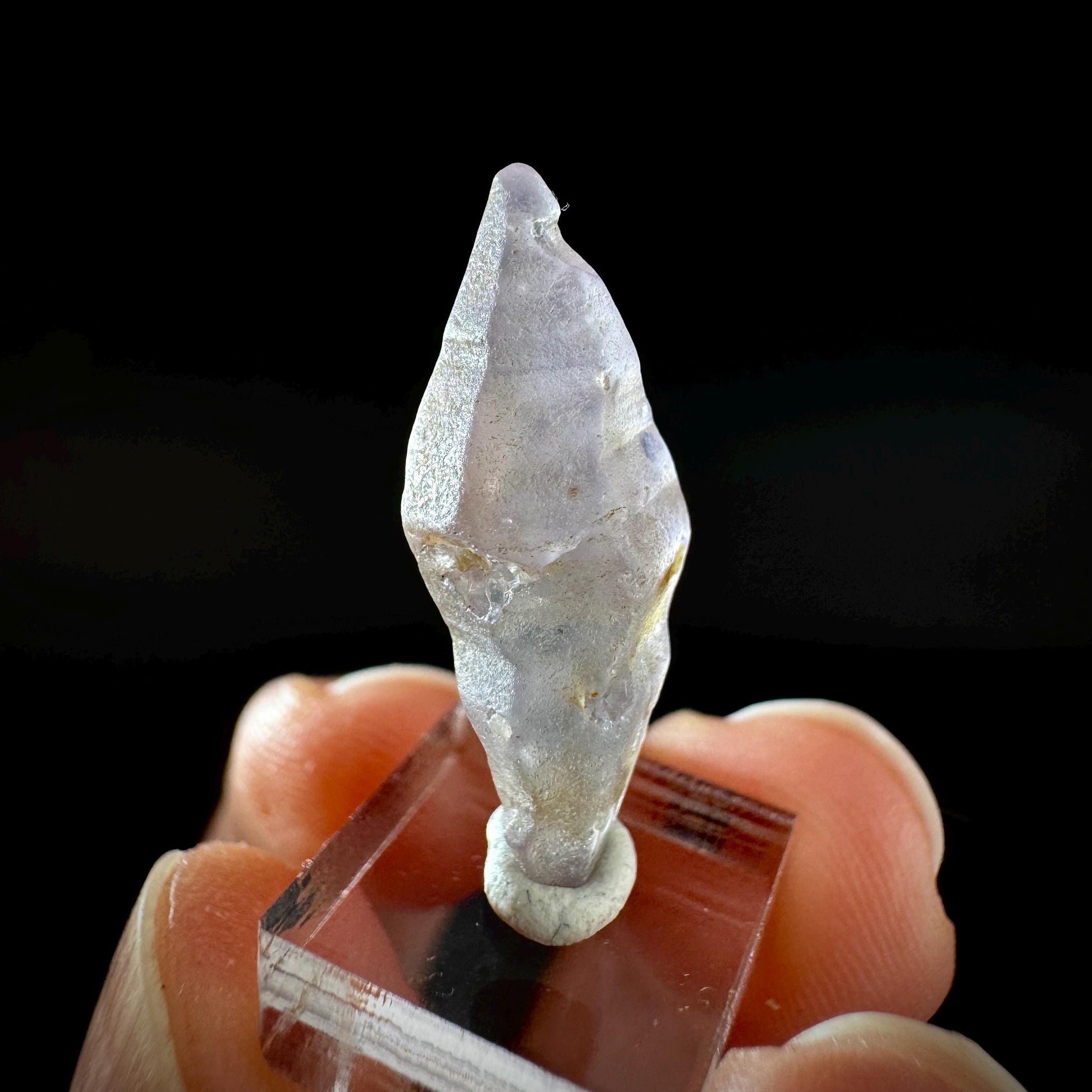 Ceylon Sapphire | natural lilac crystal, uncut raw sapphire, mineral specimen from Sri Lanka