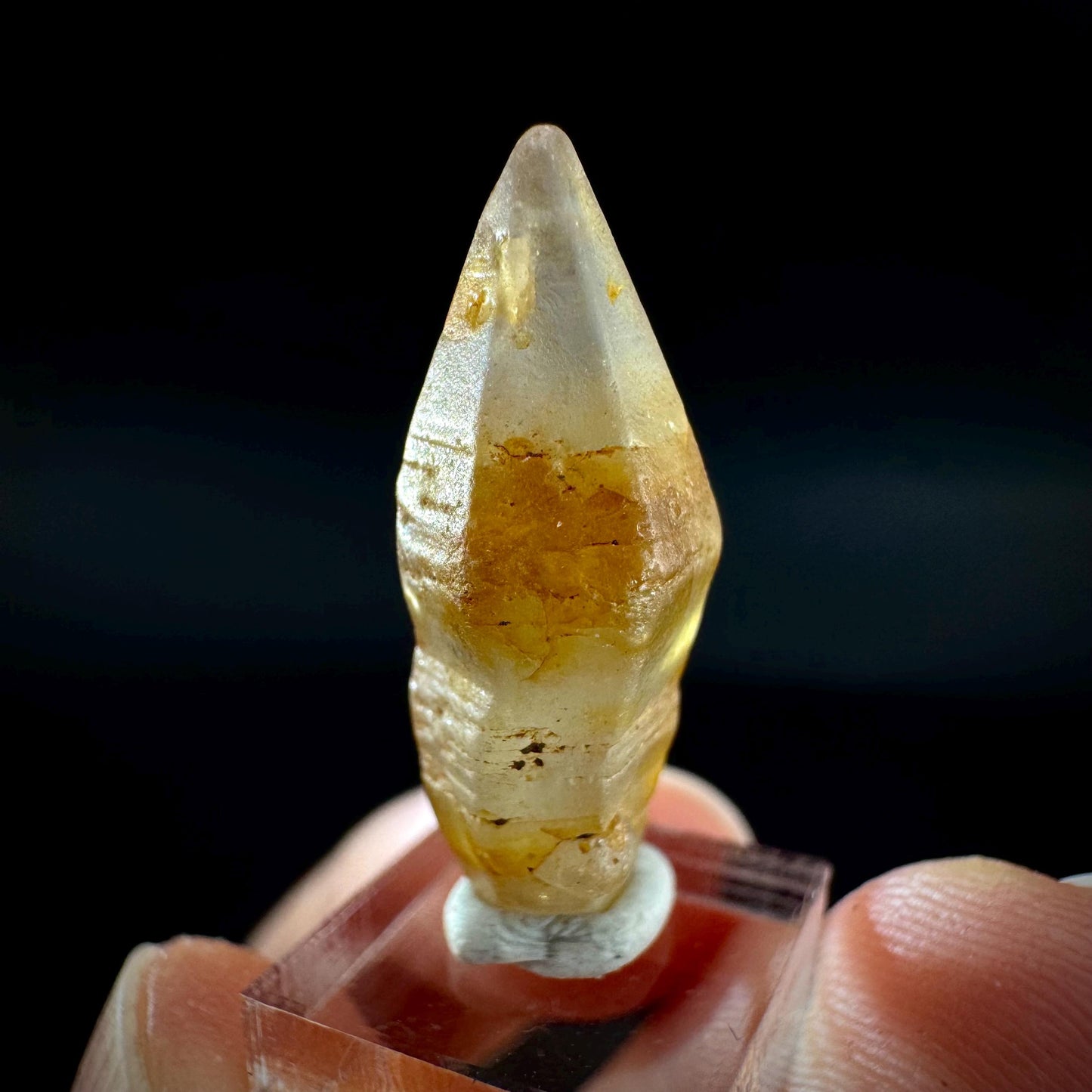 Ceylon Sapphire | natural yellow crystal, uncut raw sapphire, mineral specimen from Sri Lanka