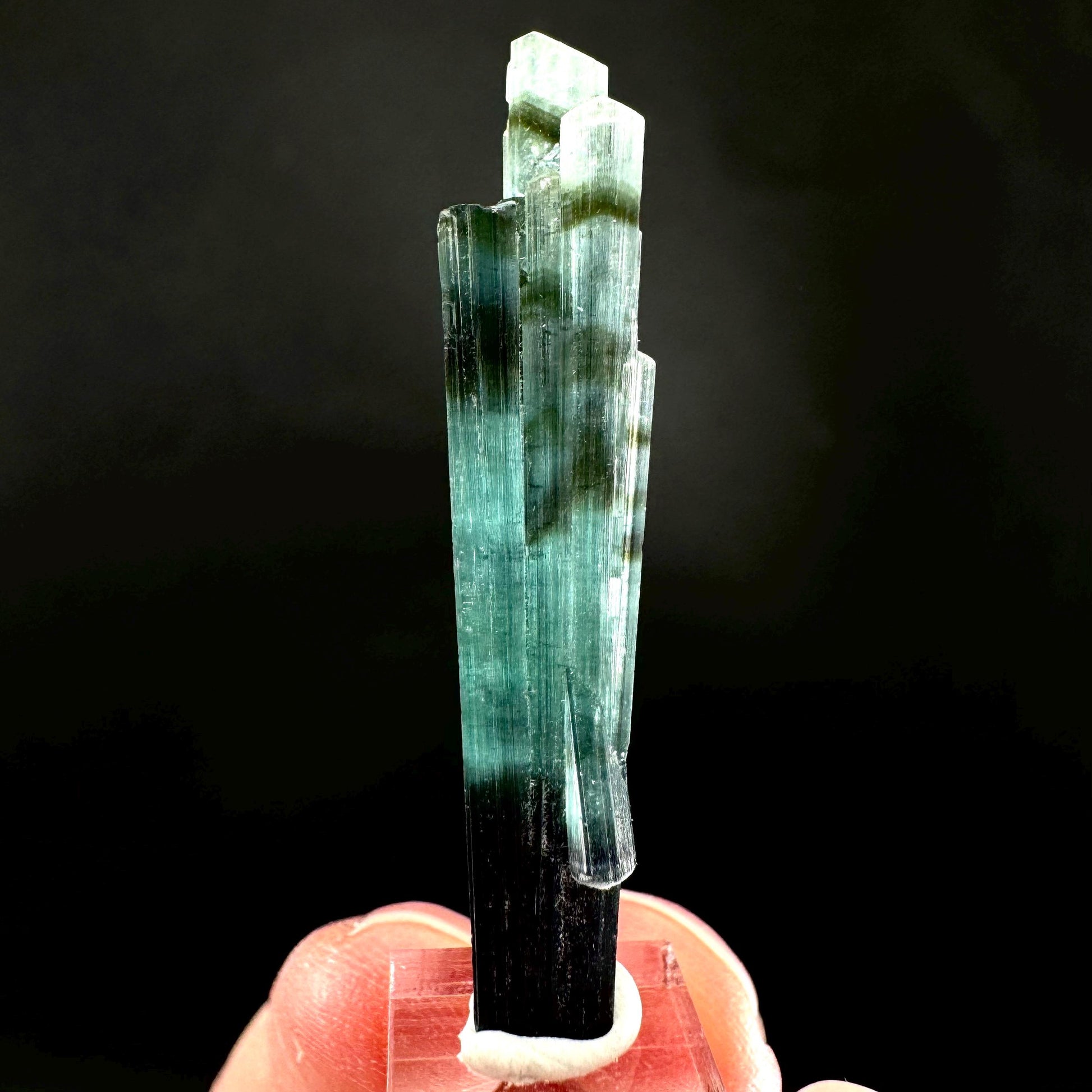 Indicolite Tourmaline Crystal | Natural Blue-Green Mineral Specimen from Pakistan
