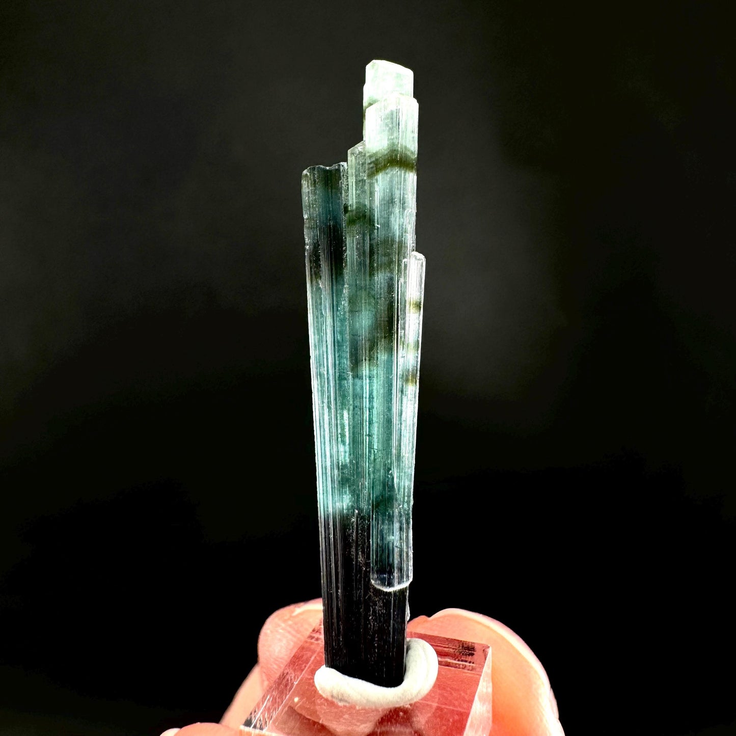 Indicolite Tourmaline Crystal | Natural Blue-Green Mineral Specimen from Pakistan