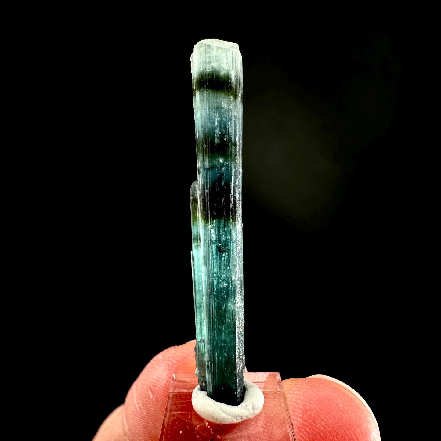 Indicolite Tourmaline Crystal | Natural Blue-Green Mineral Specimen from Pakistan