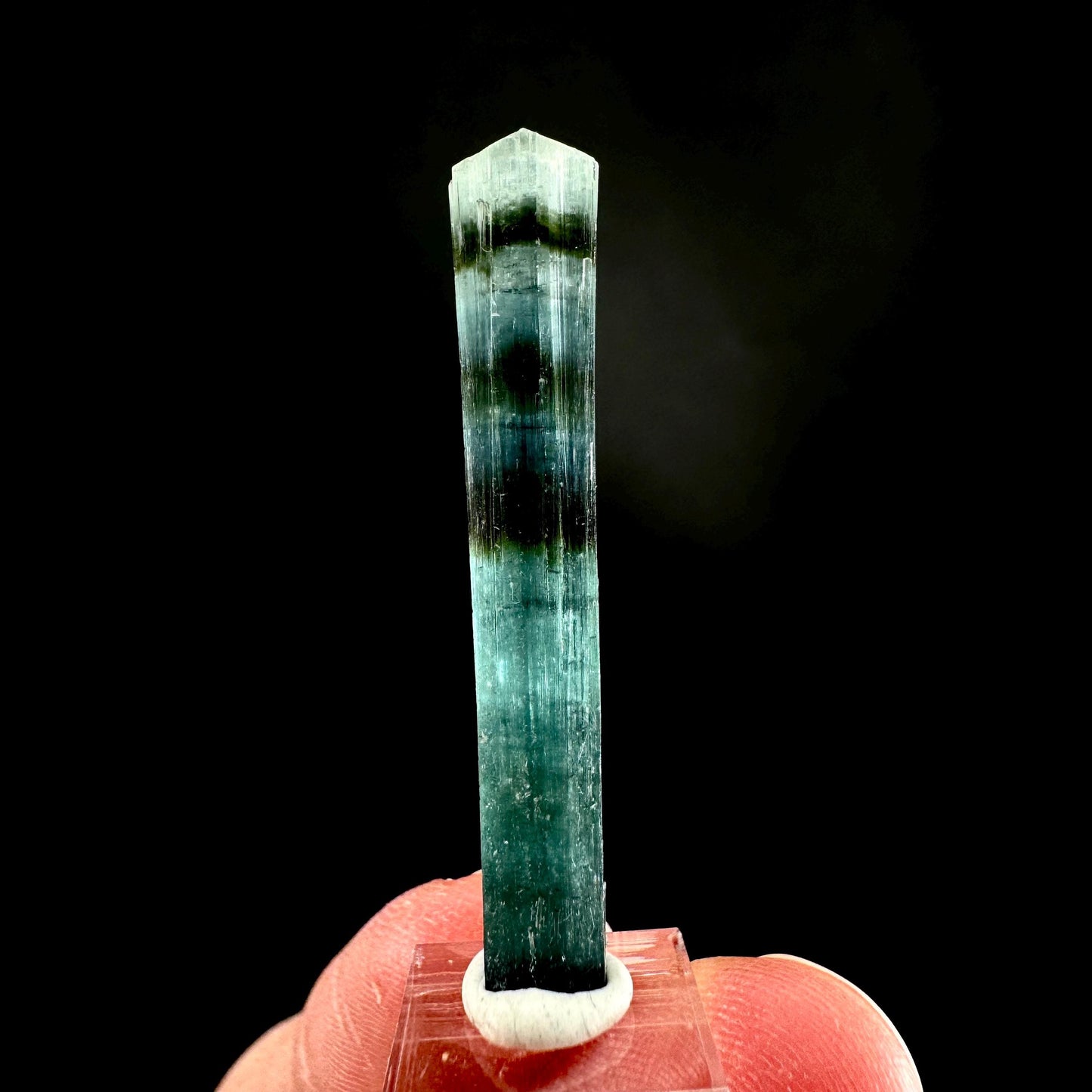 Indicolite Tourmaline Crystal | Natural Blue-Green Mineral Specimen from Pakistan
