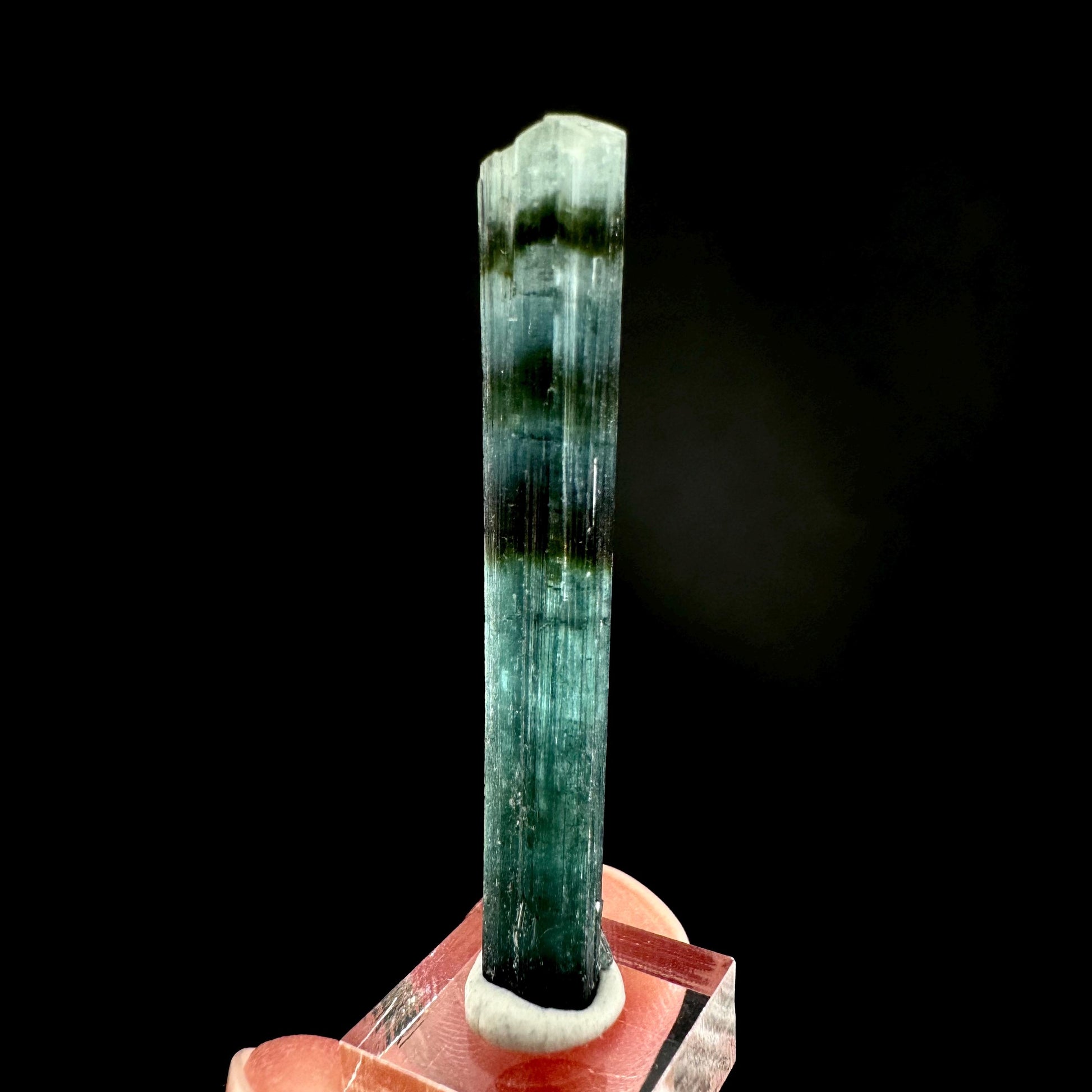 Indicolite Tourmaline Crystal | Natural Blue-Green Mineral Specimen from Pakistan