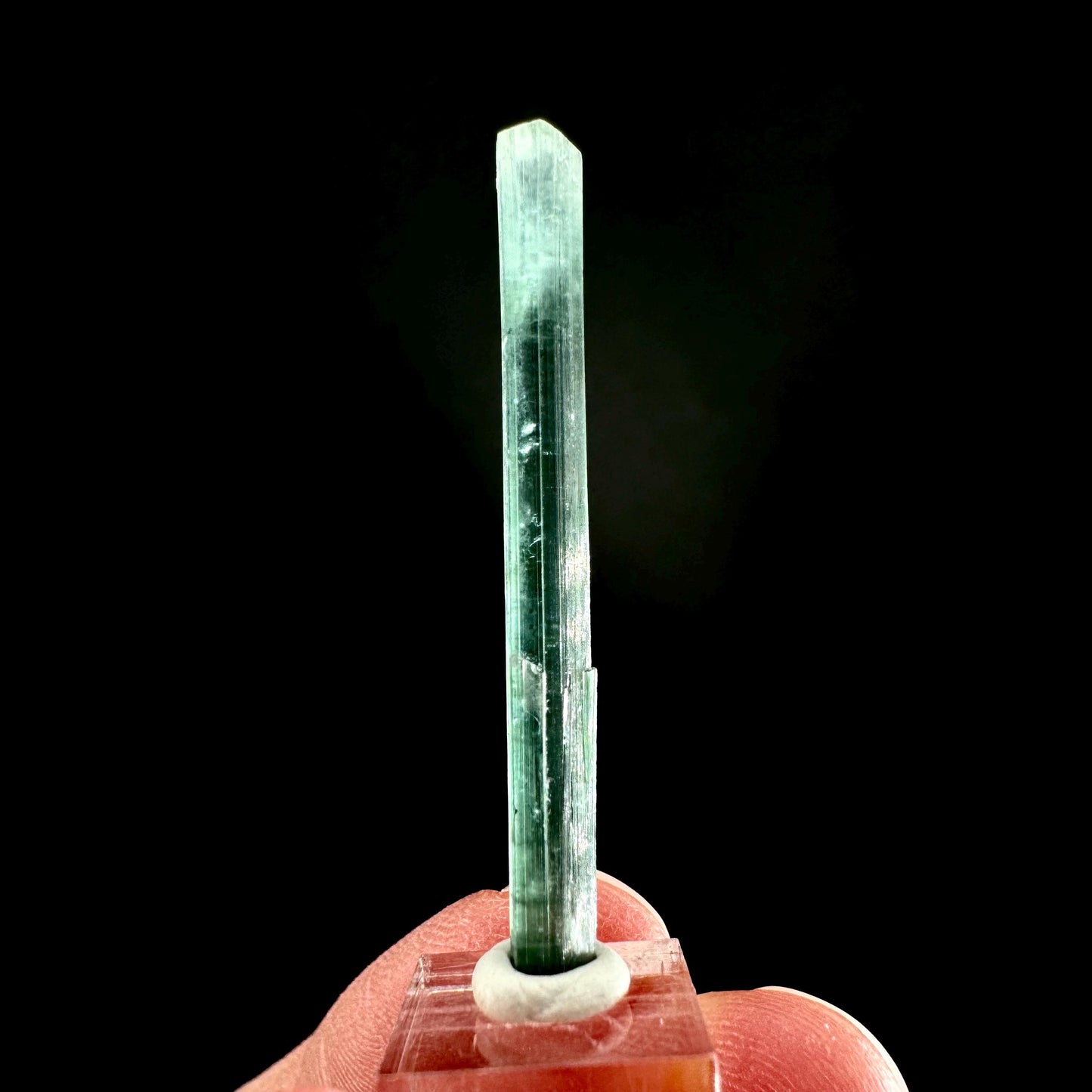 Indicolite Tourmaline Crystal | Natural Blue-Green Mineral Specimen from Pakistan