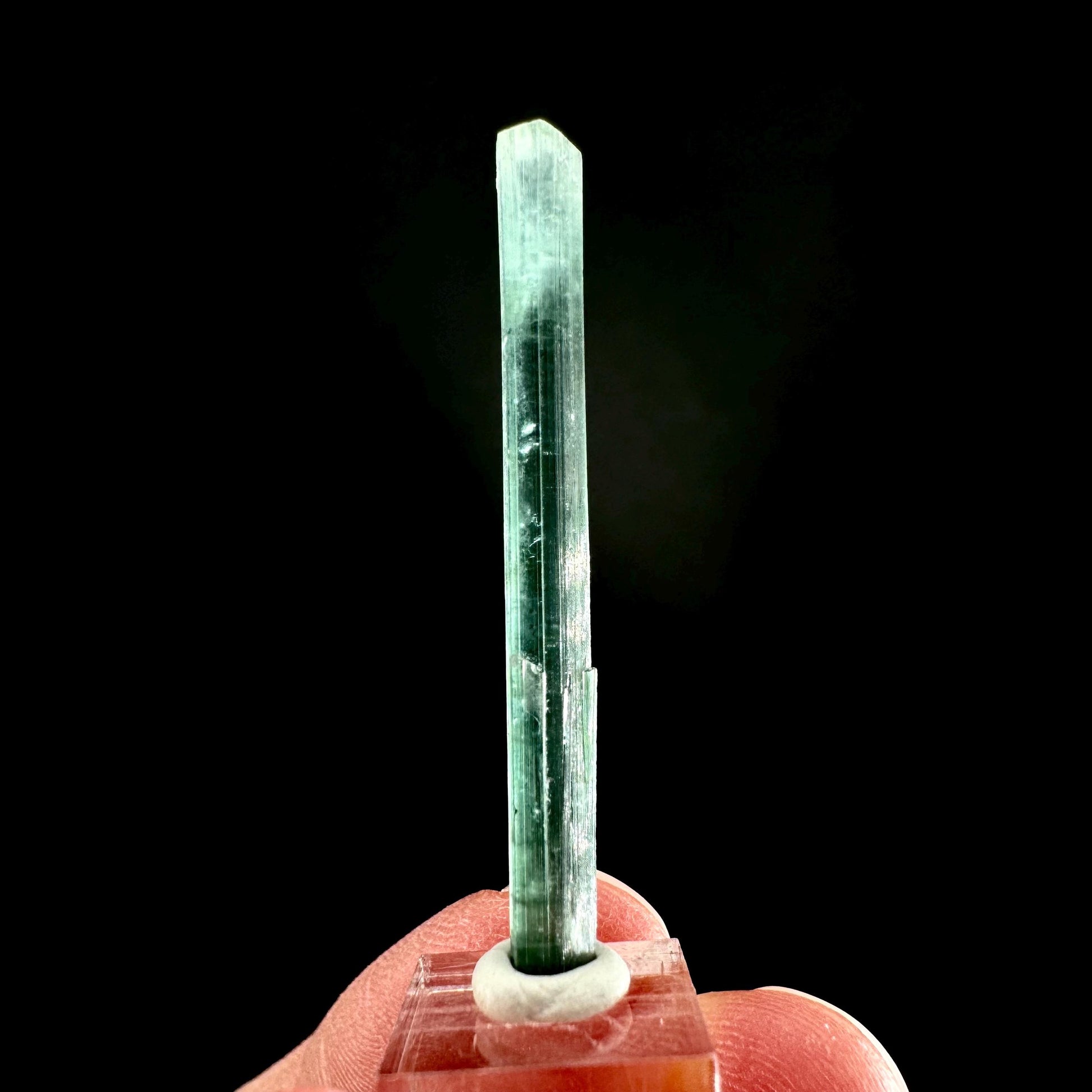 Indicolite Tourmaline Crystal | Natural Blue-Green Mineral Specimen from Pakistan