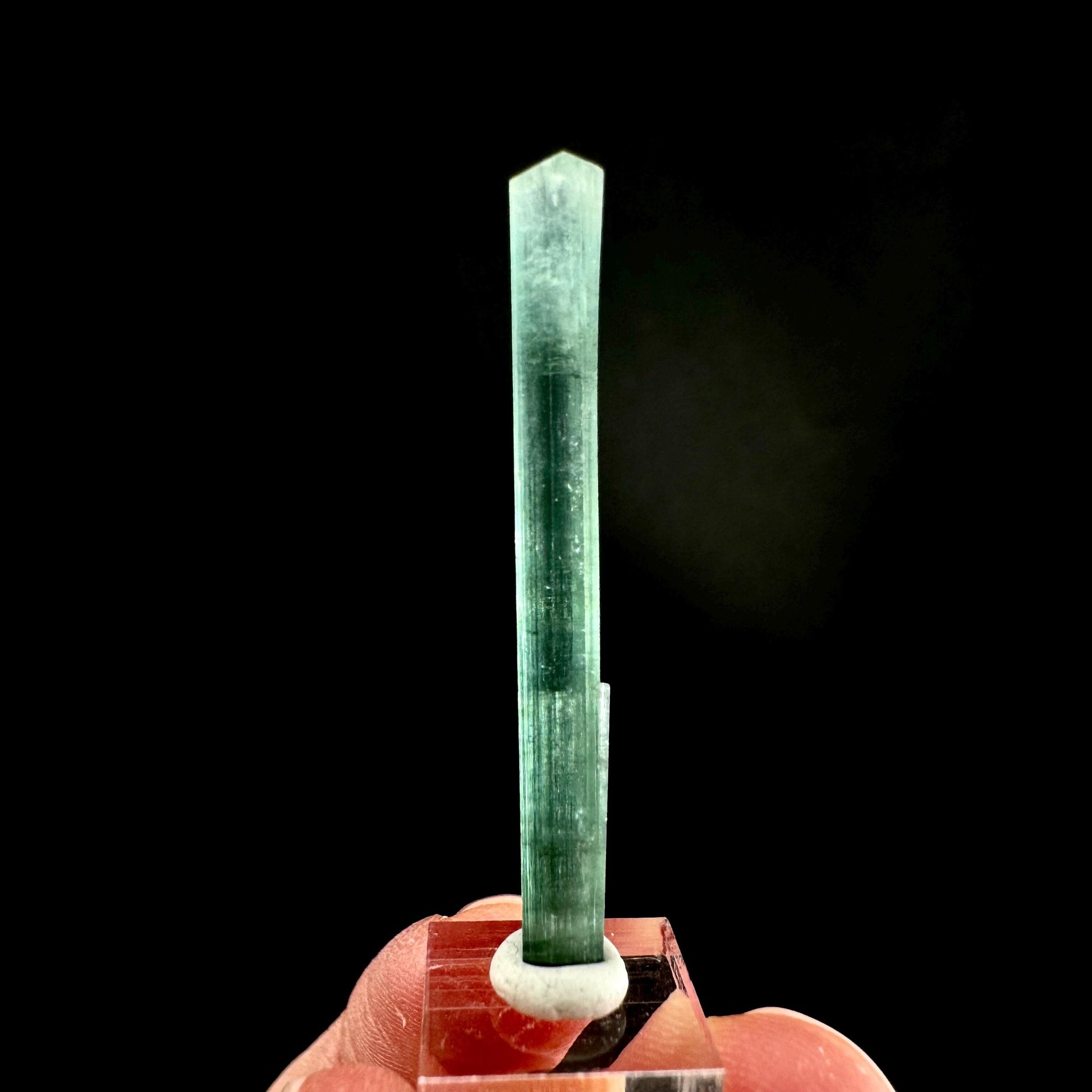 Indicolite Tourmaline Crystal | Natural Blue-Green Mineral Specimen from Pakistan