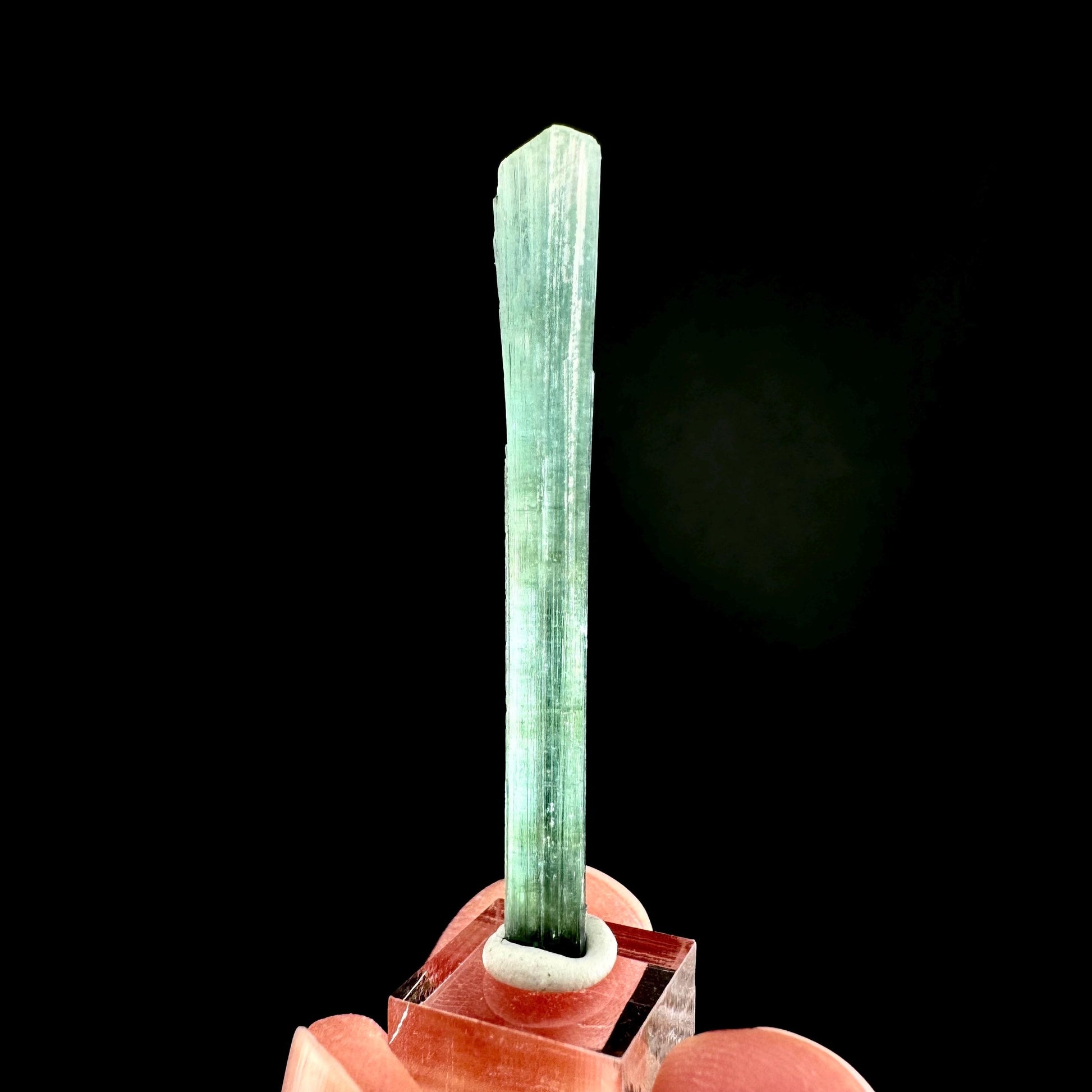 Indicolite Tourmaline Crystal | Natural Blue-Green Mineral Specimen from Pakistan