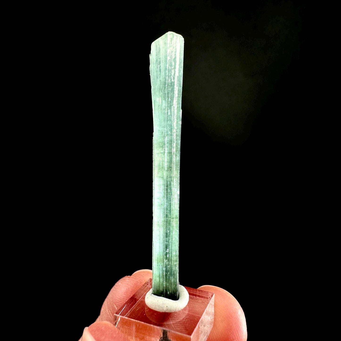Indicolite Tourmaline Crystal | Natural Blue-Green Mineral Specimen from Pakistan