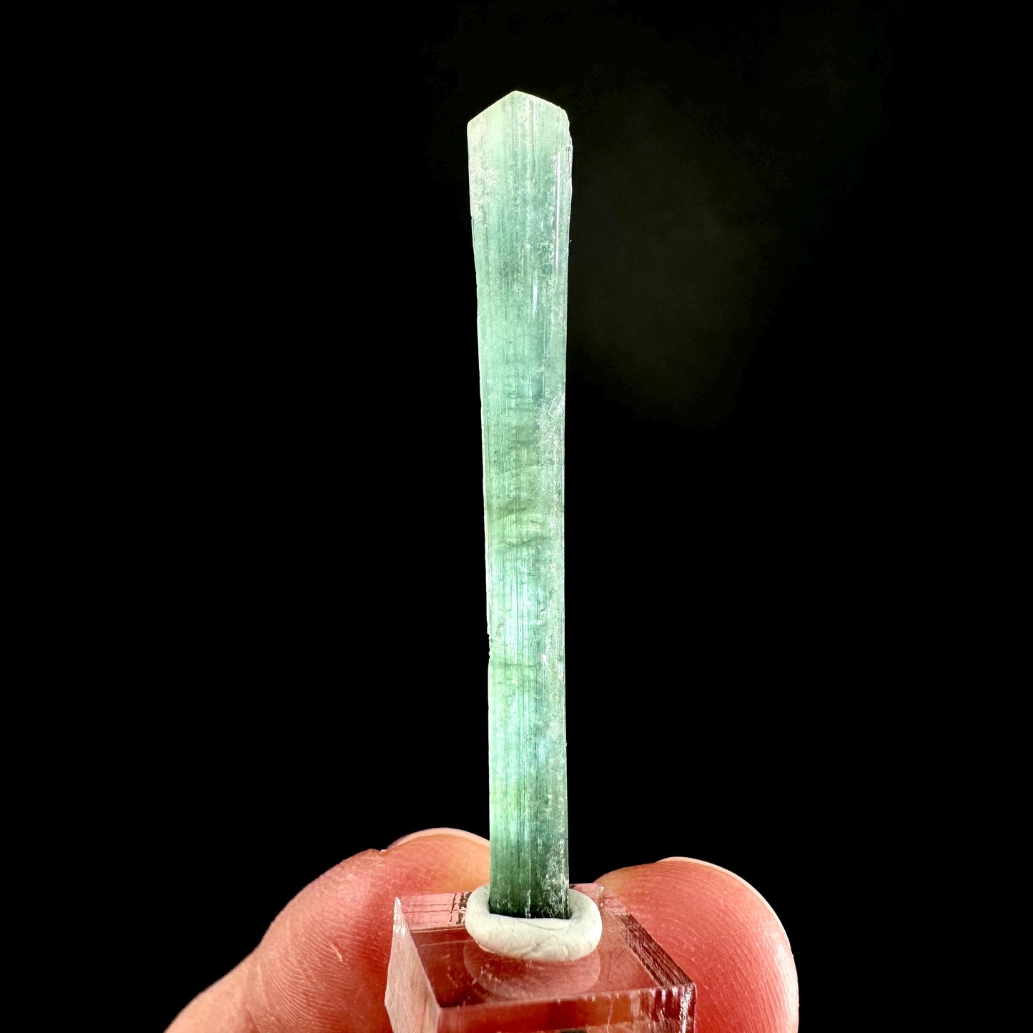 Indicolite Tourmaline Crystal | Natural Blue-Green Mineral Specimen from Pakistan