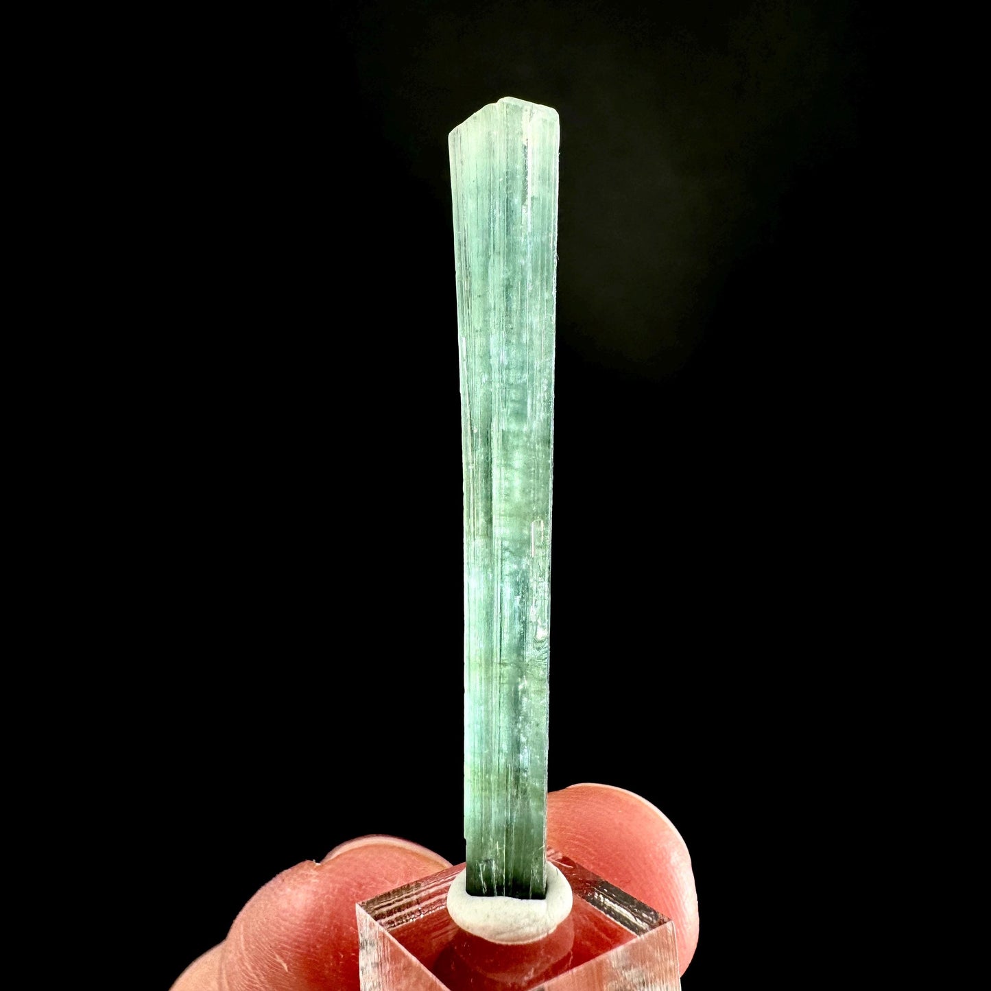 Indicolite Tourmaline Crystal | Natural Blue-Green Mineral Specimen from Pakistan