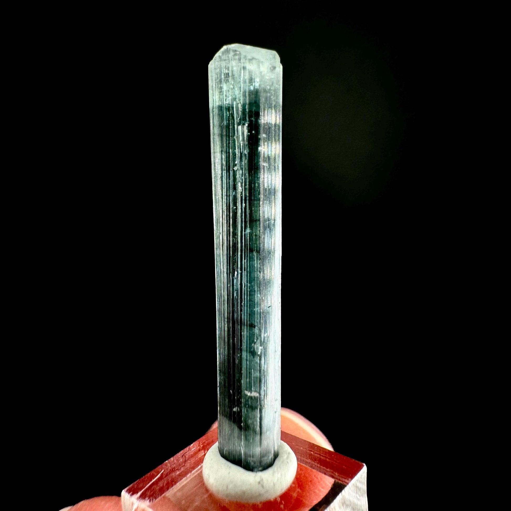 Indicolite Tourmaline Crystal | Natural Blue-Green Mineral Specimen from Pakistan