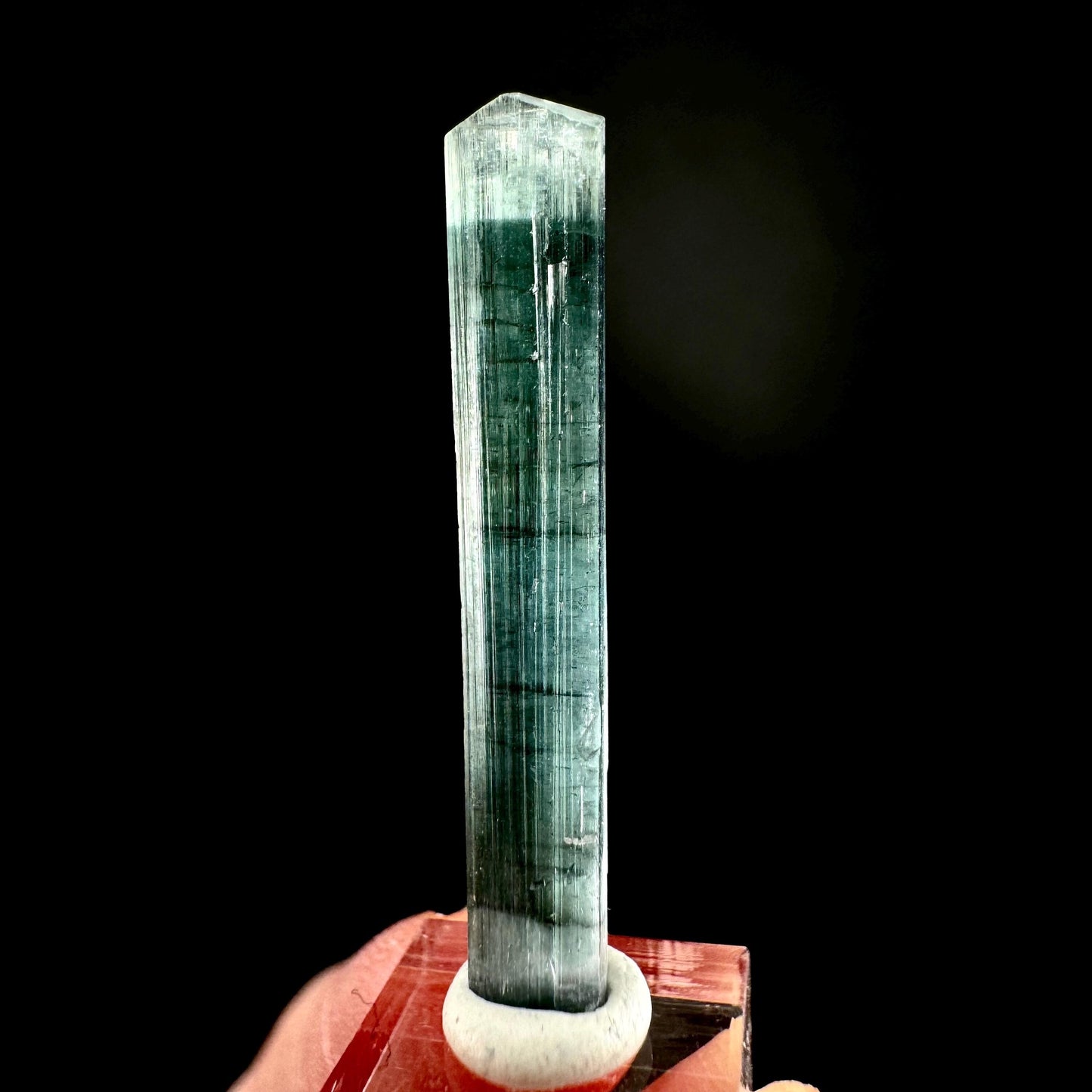 Indicolite Tourmaline Crystal | Natural Blue-Green Mineral Specimen from Pakistan