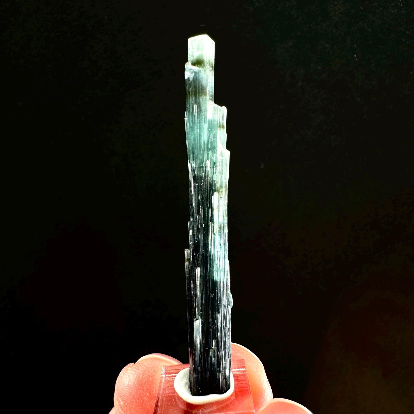 Indicolite Tourmaline Crystal | Natural Blue-Green Mineral Specimen from Pakistan