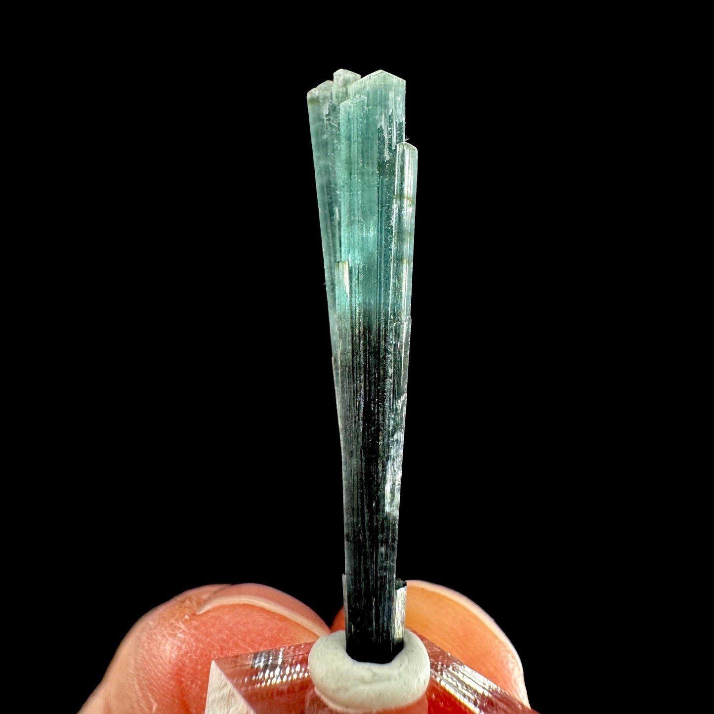 Indicolite Tourmaline Crystal | Natural Blue-Green Mineral Specimen from Pakistan