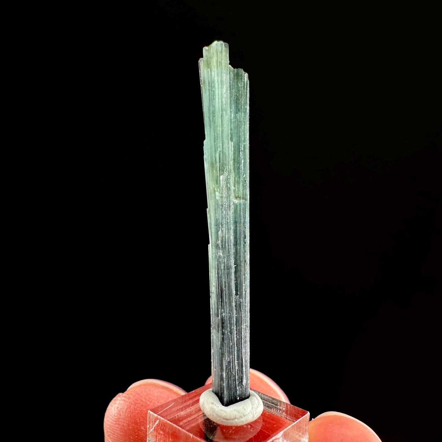 Indicolite Tourmaline Crystal | Natural Blue-Green Mineral Specimen from Pakistan