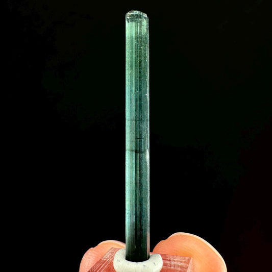 Indicolite Tourmaline Crystal | Natural Blue-Green Mineral Specimen from Pakistan
