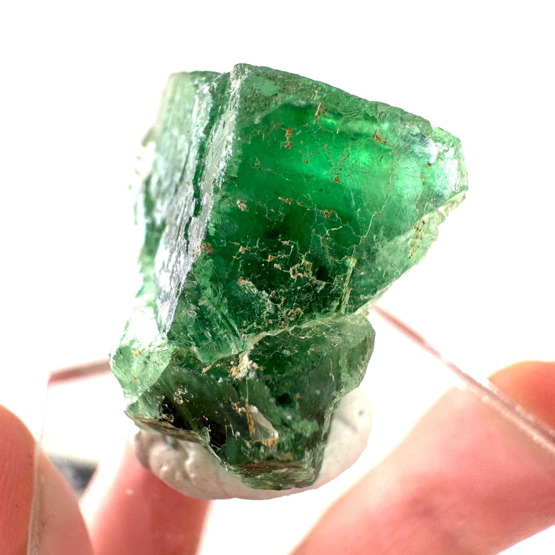 Okorusu Fluorite | green crystal cluster, mineral specimen from Namibia